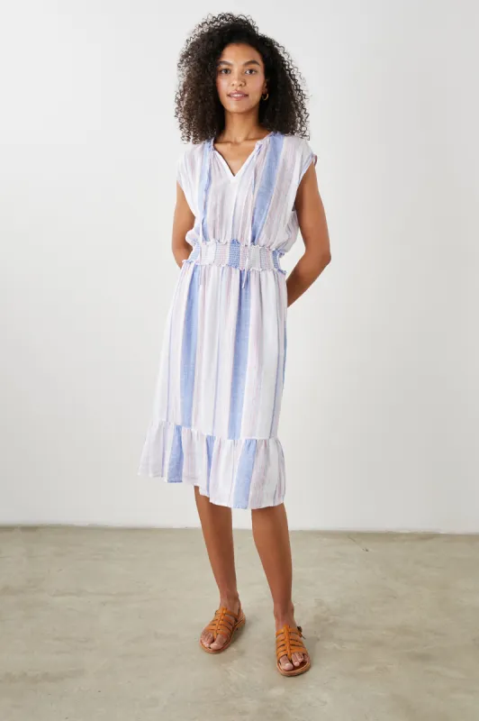 ASHLYN DRESS - MARINI STRIPE sold by Rails