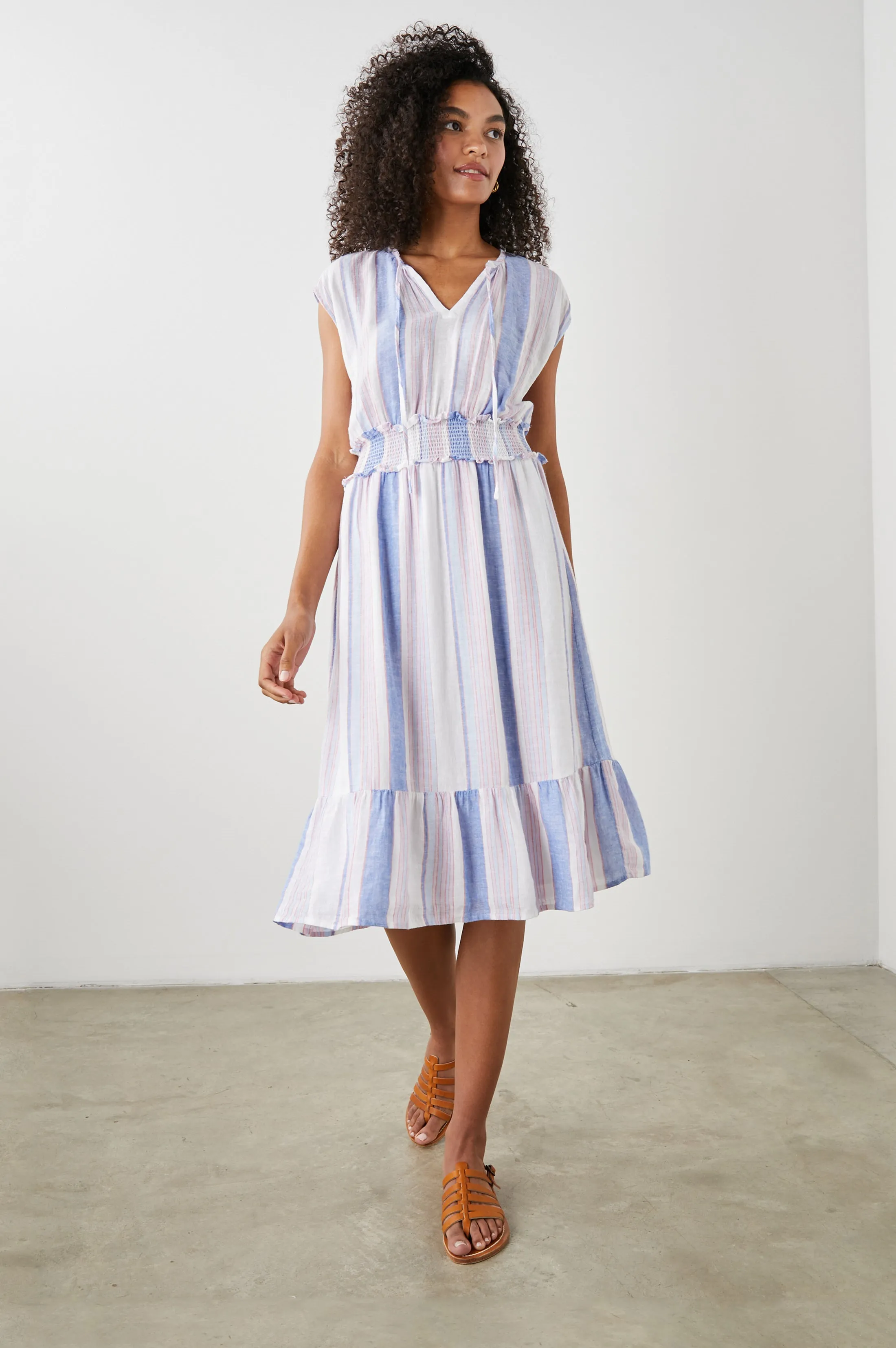 ASHLYN DRESS - MARINI STRIPE sold by Rails product image thumbnail 3