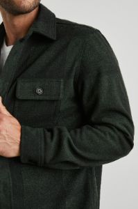 ALDER SHIRT JACKET - EVERGREEN ONYX sold by Rails