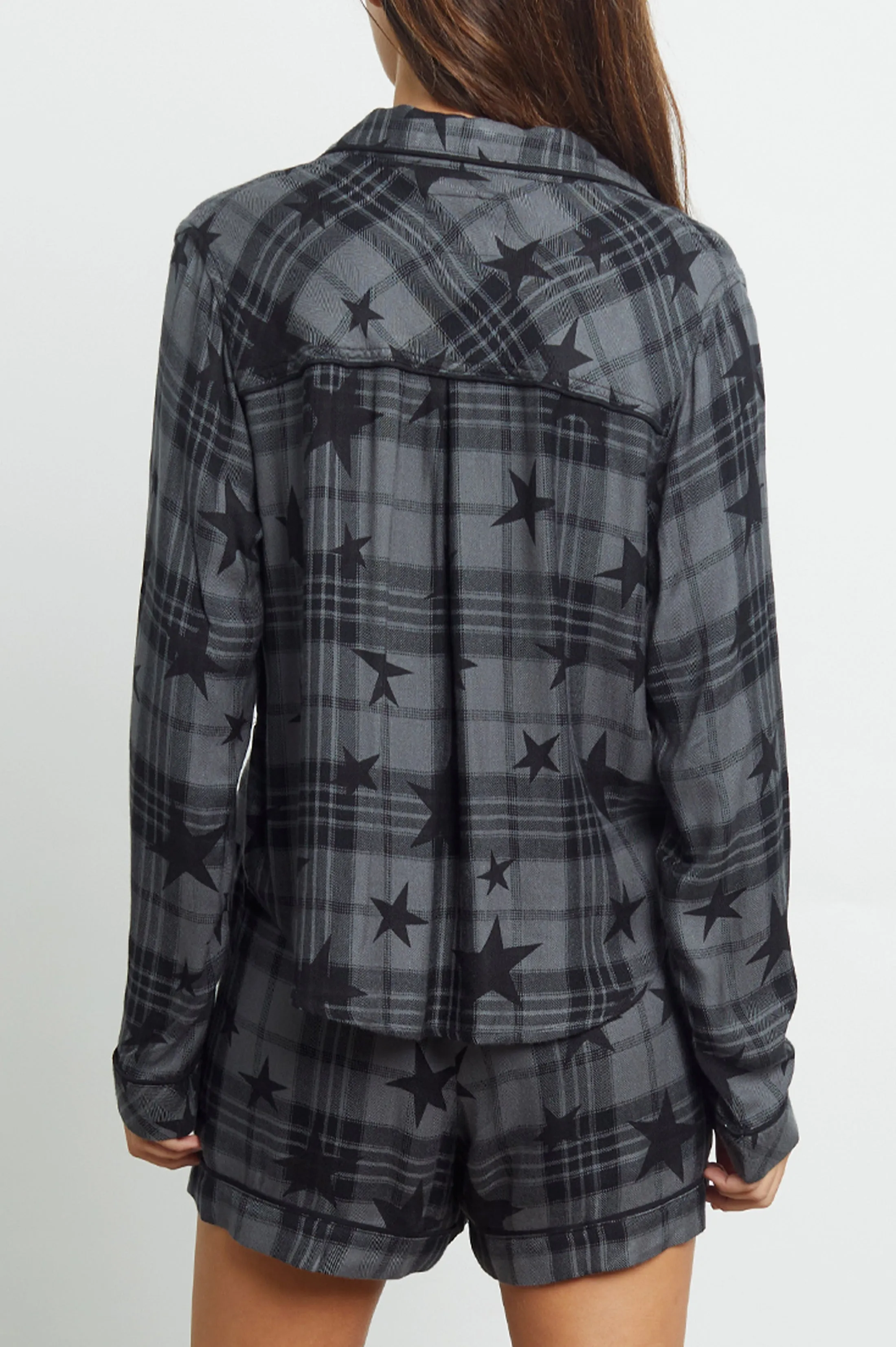 KELLEN PAJAMA SET - CHARCOAL JET STARS sold by Rails product image thumbnail 5