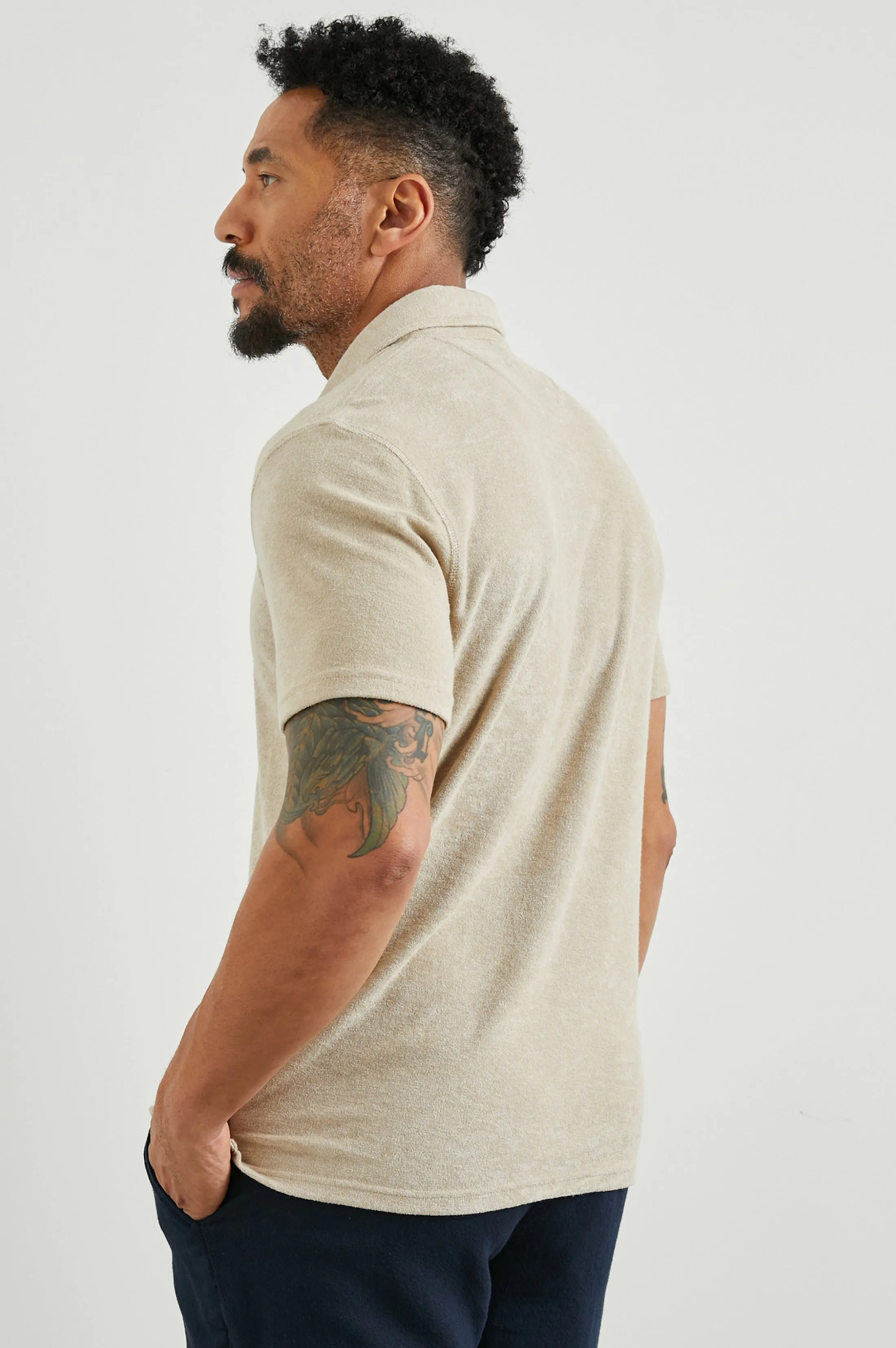 RHEN POLO SHIRT - CHICKPEA sold by Rails product image thumbnail 5
