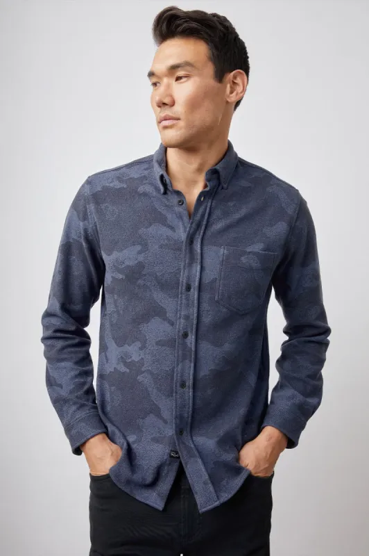 BERKELEY SHIRT - INDIGO CAMO sold by Rails