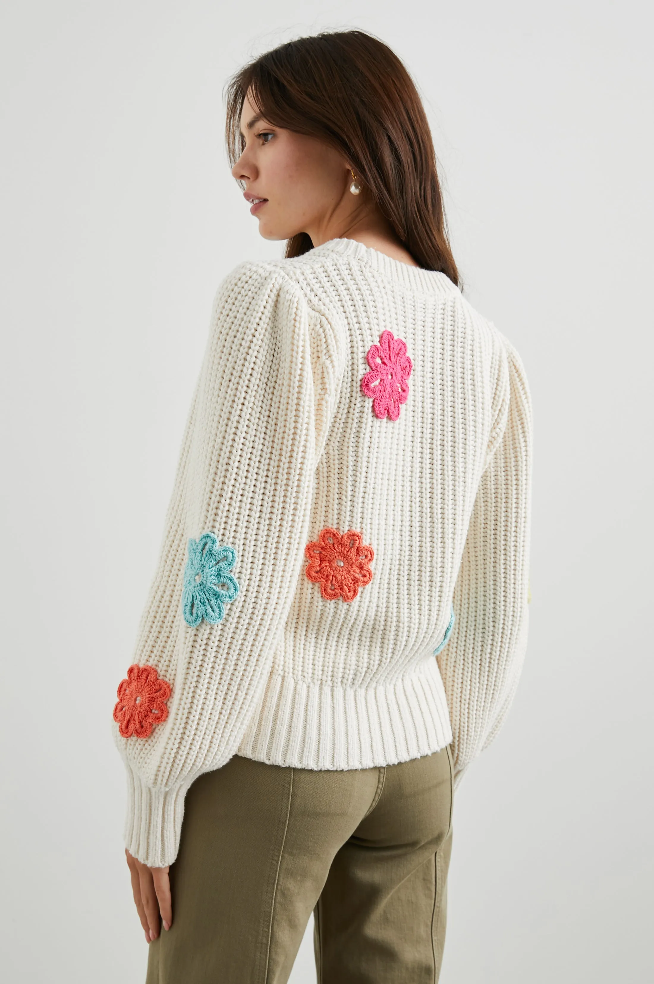 ROMY SWEATER - IVORY MULTI DAISIES sold by Rails product image thumbnail 4