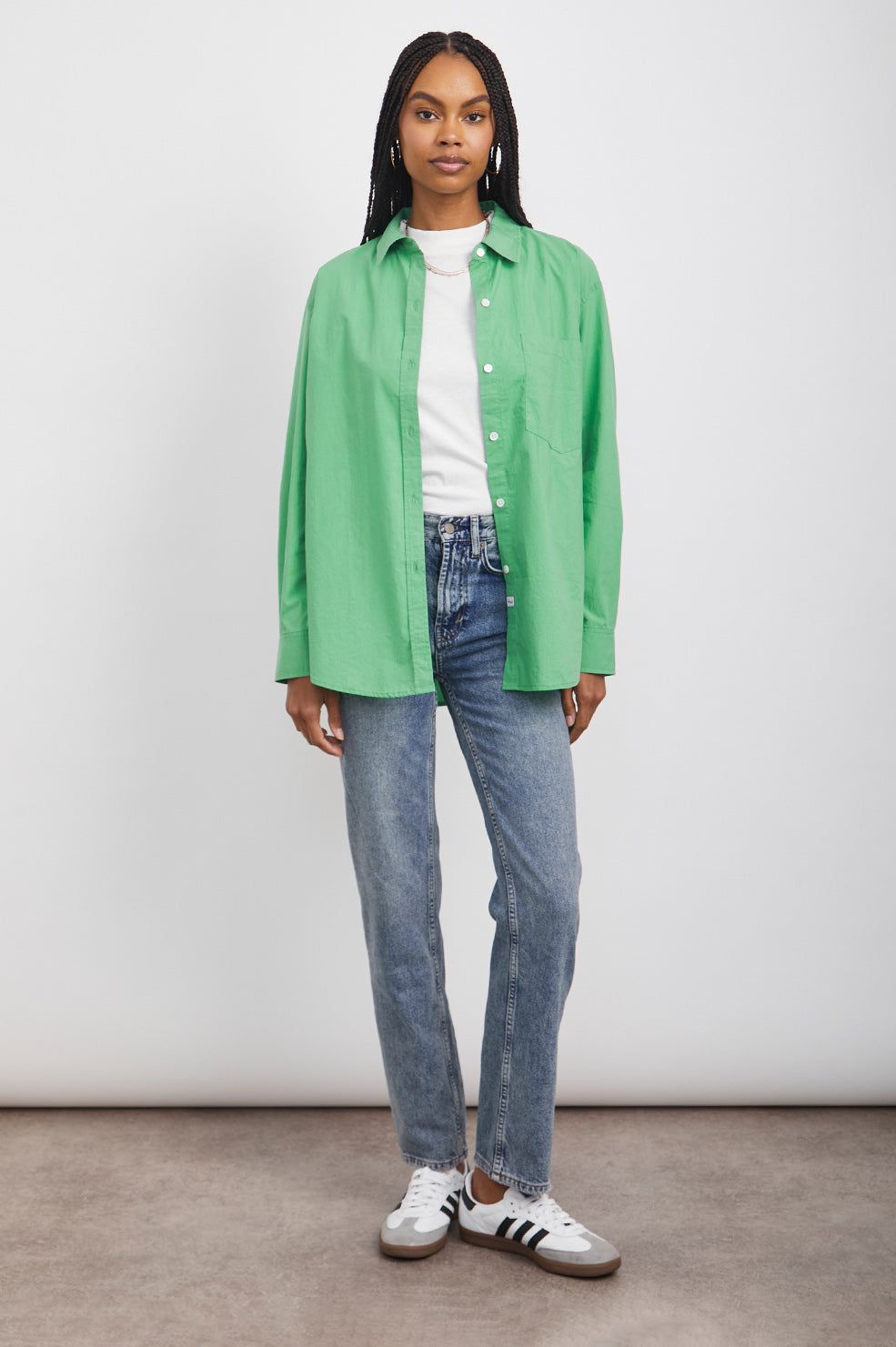 ARLO SHIRT - KELLY GREEN sold by Rails product image thumbnail 3