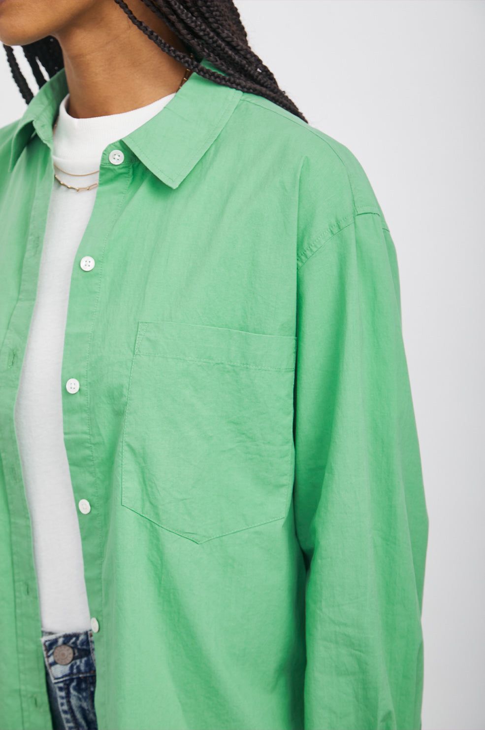 ARLO SHIRT - KELLY GREEN sold by Rails product image thumbnail 2