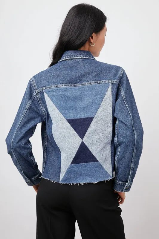 MULHOLLAND JACKET - QUILTED INDIGO sold by Rails