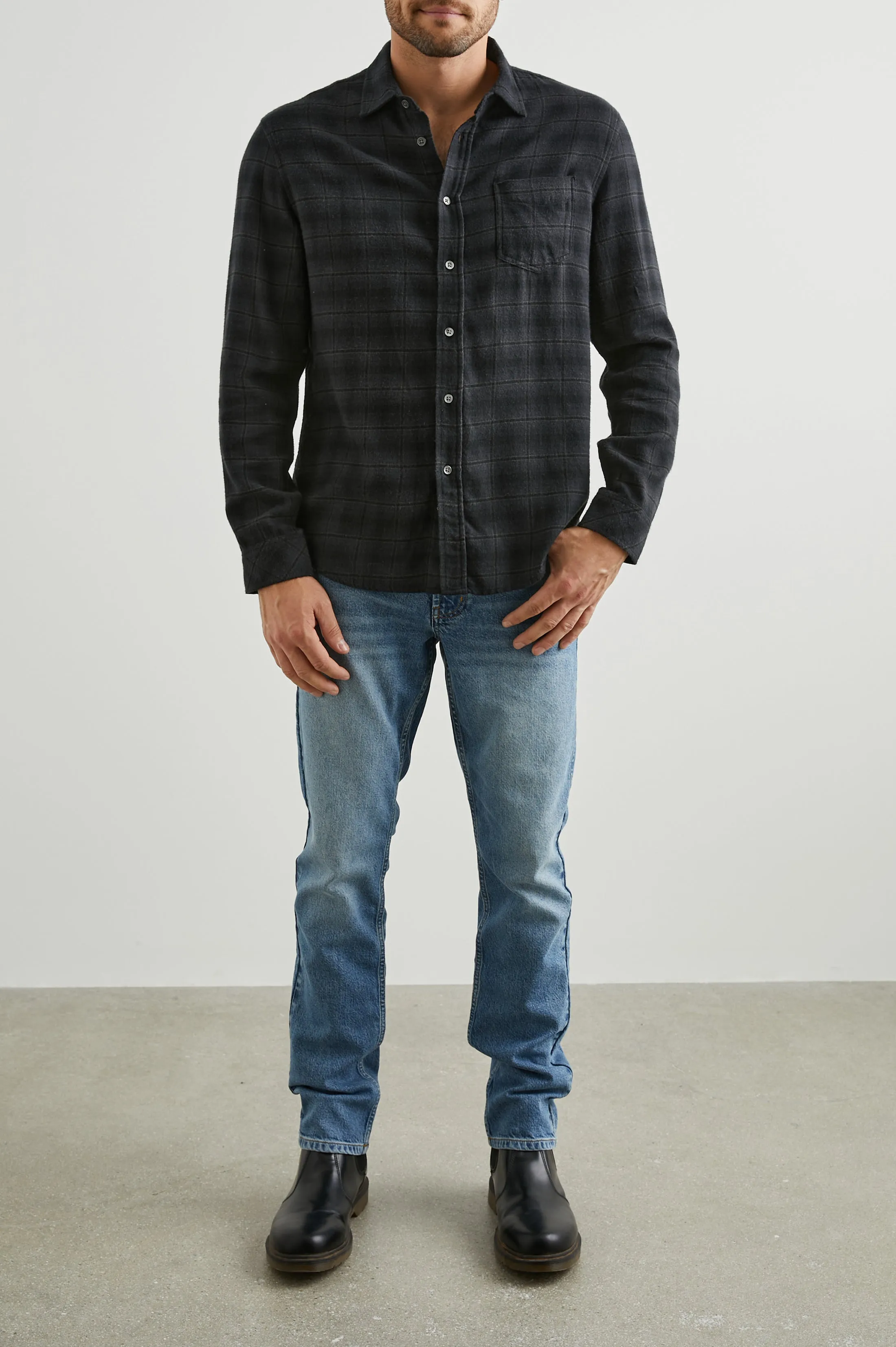 LENNOX SHIRT - TWILIGHT SHADOW sold by Rails product image thumbnail 3