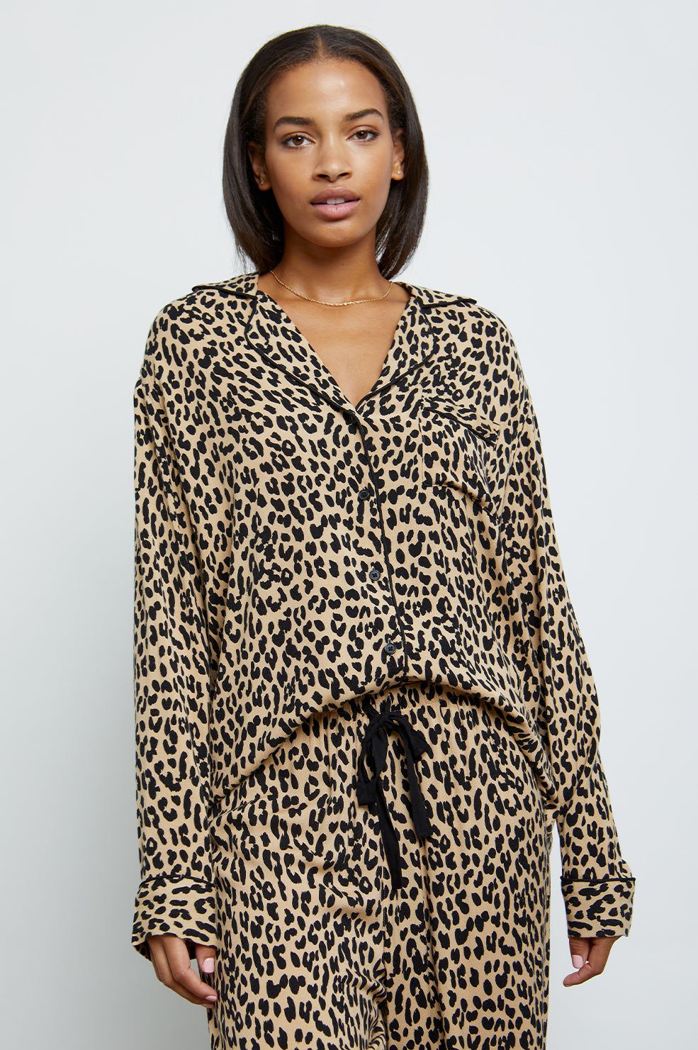 CLARA PAJAMA SET - SAND JAGUAR sold by Rails product image thumbnail 5