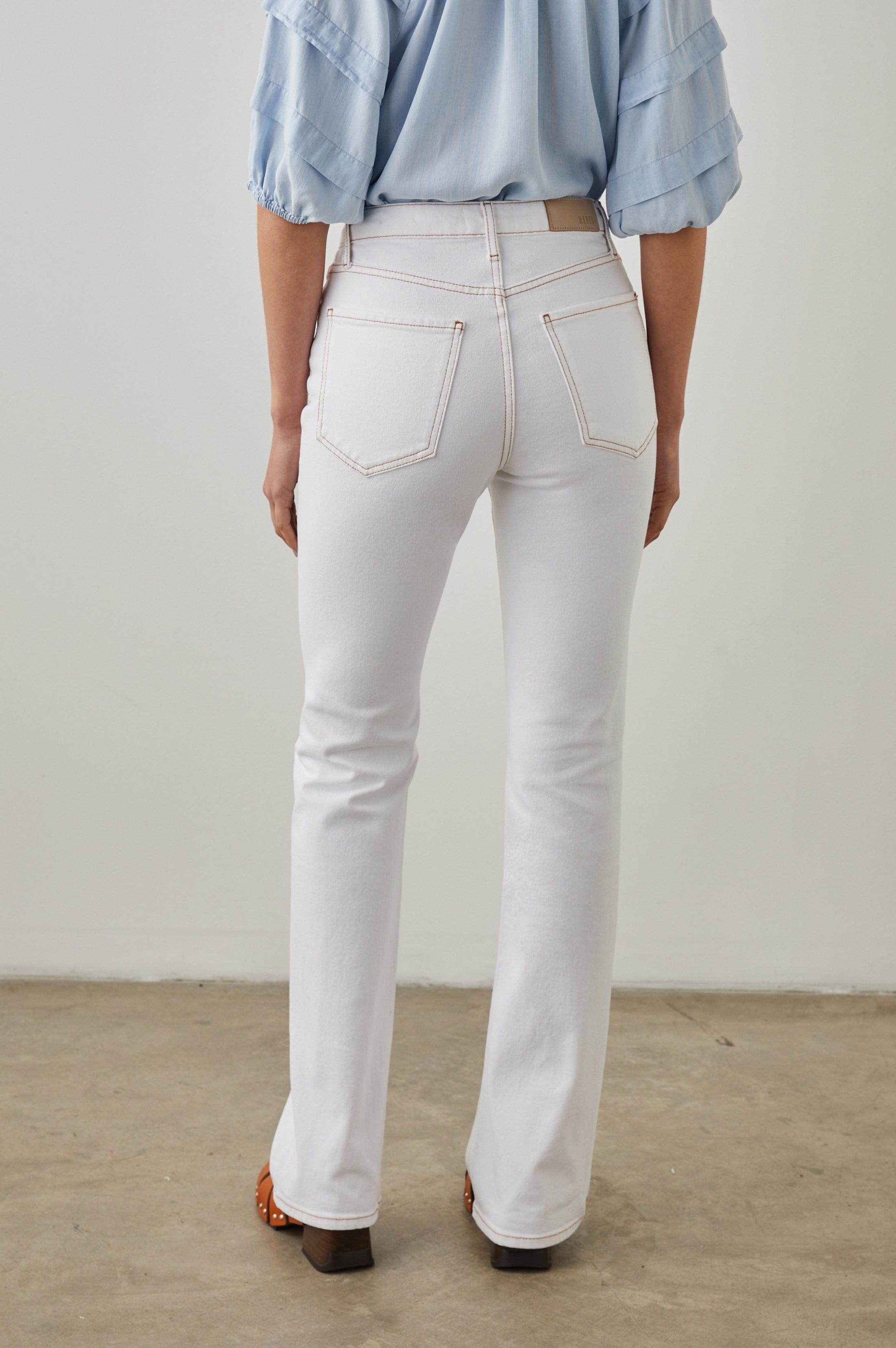 SUNSET SLIM BOOT - SALT WHITE CONTRAST STITCH sold by Rails product image thumbnail 4