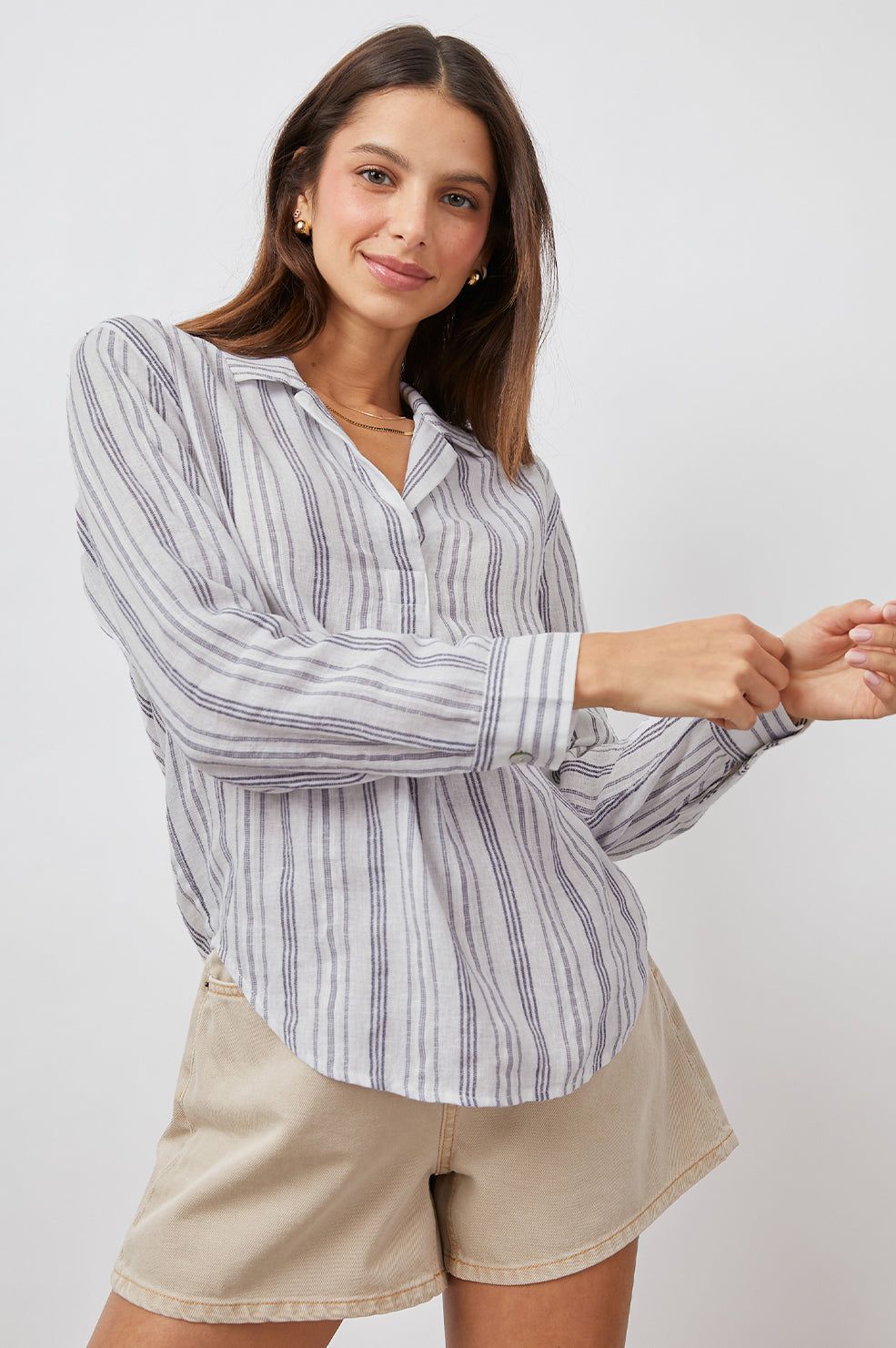 JOCELYN SHIRT - CAPE MAY STRIPE sold by Rails product image thumbnail 2