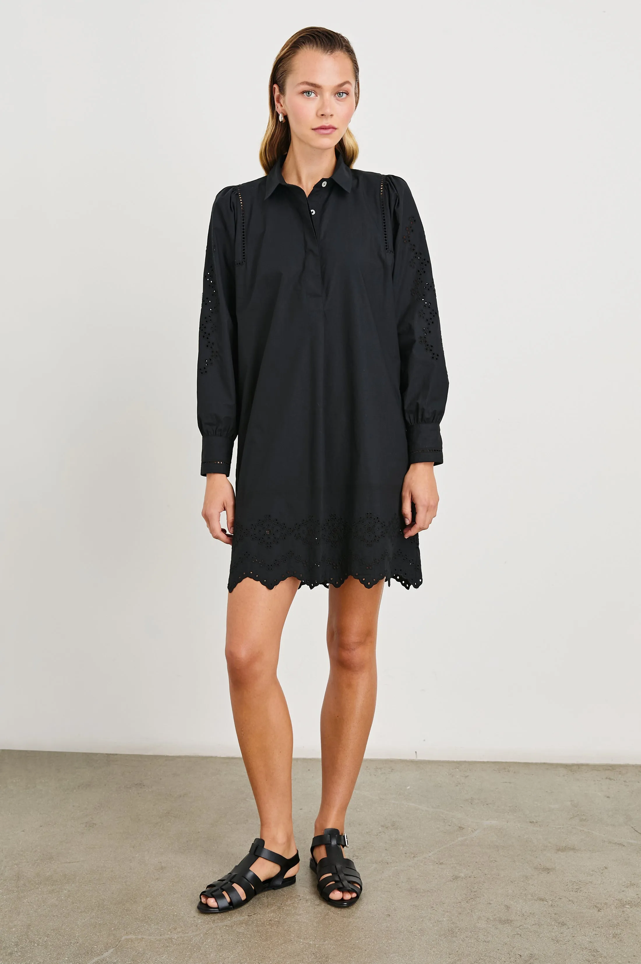 FERNANDA DRESS - BLACK EYELET sold by Rails product image thumbnail 3