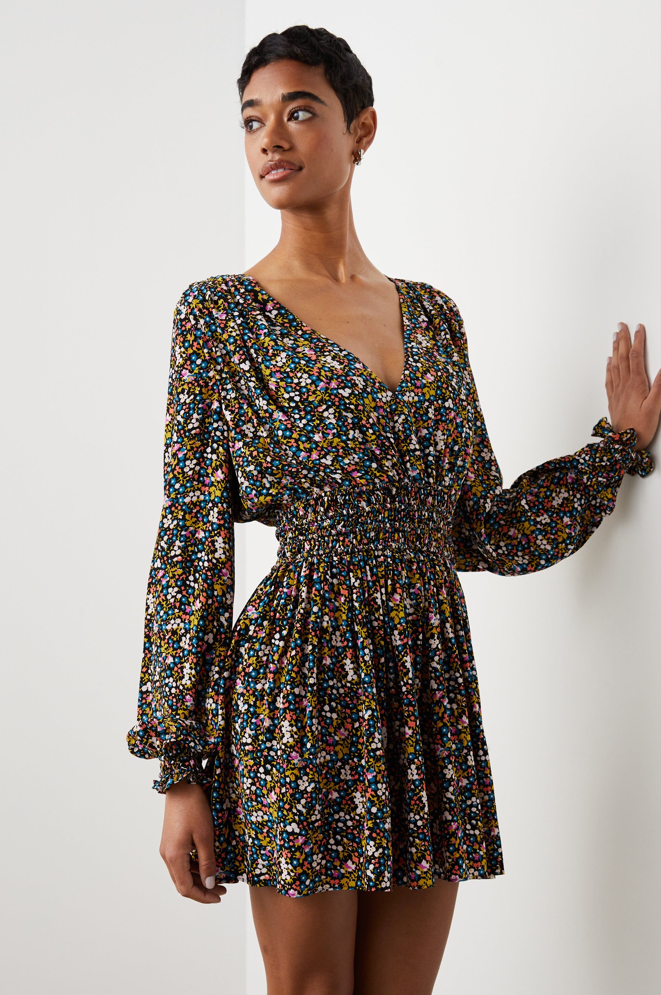 DELANEY DRESS - DARK DITSY FLORAL sold by Rails product image thumbnail 4