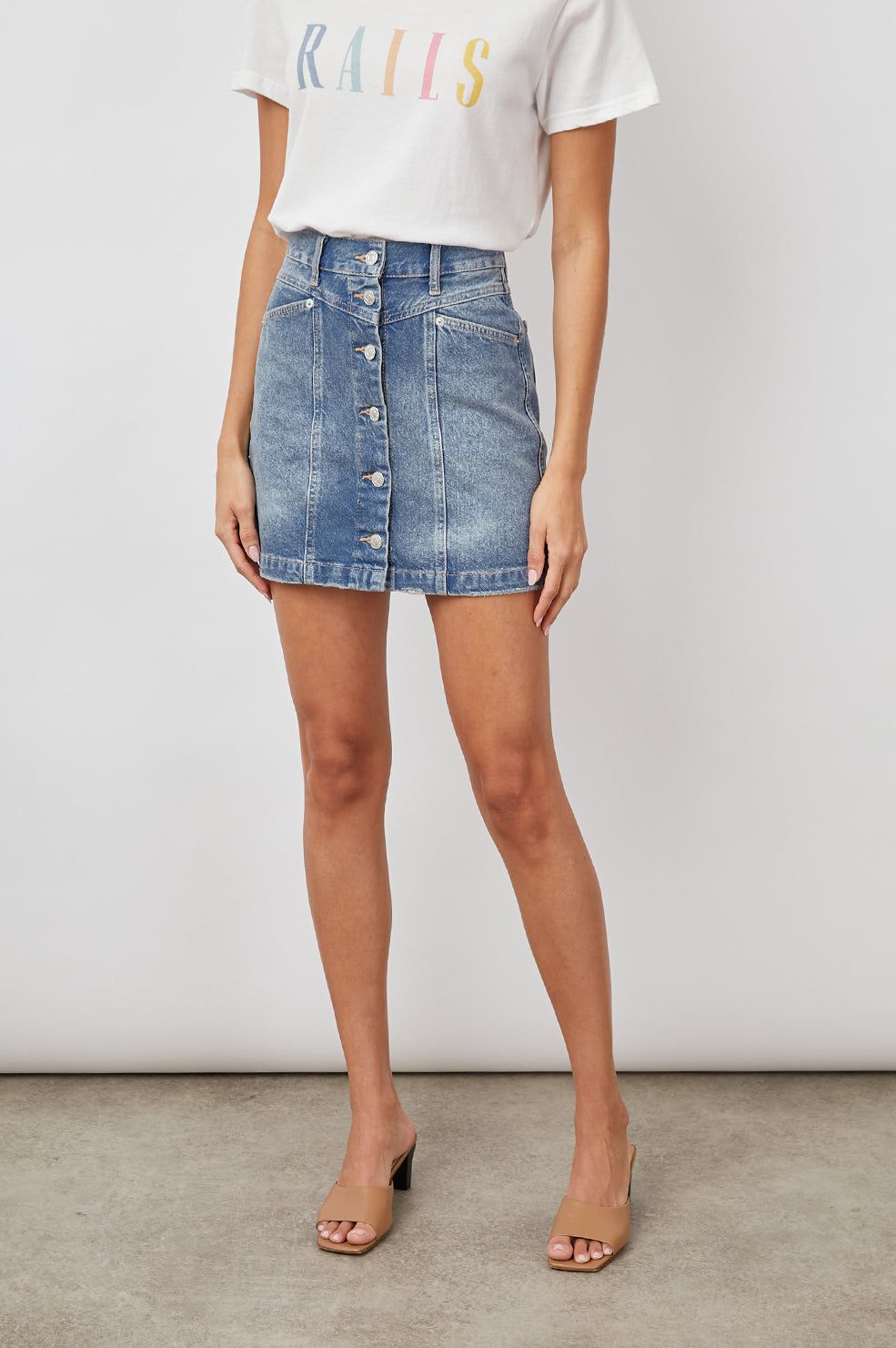 CANYON SKIRT - OLD INDIGO sold by Rails