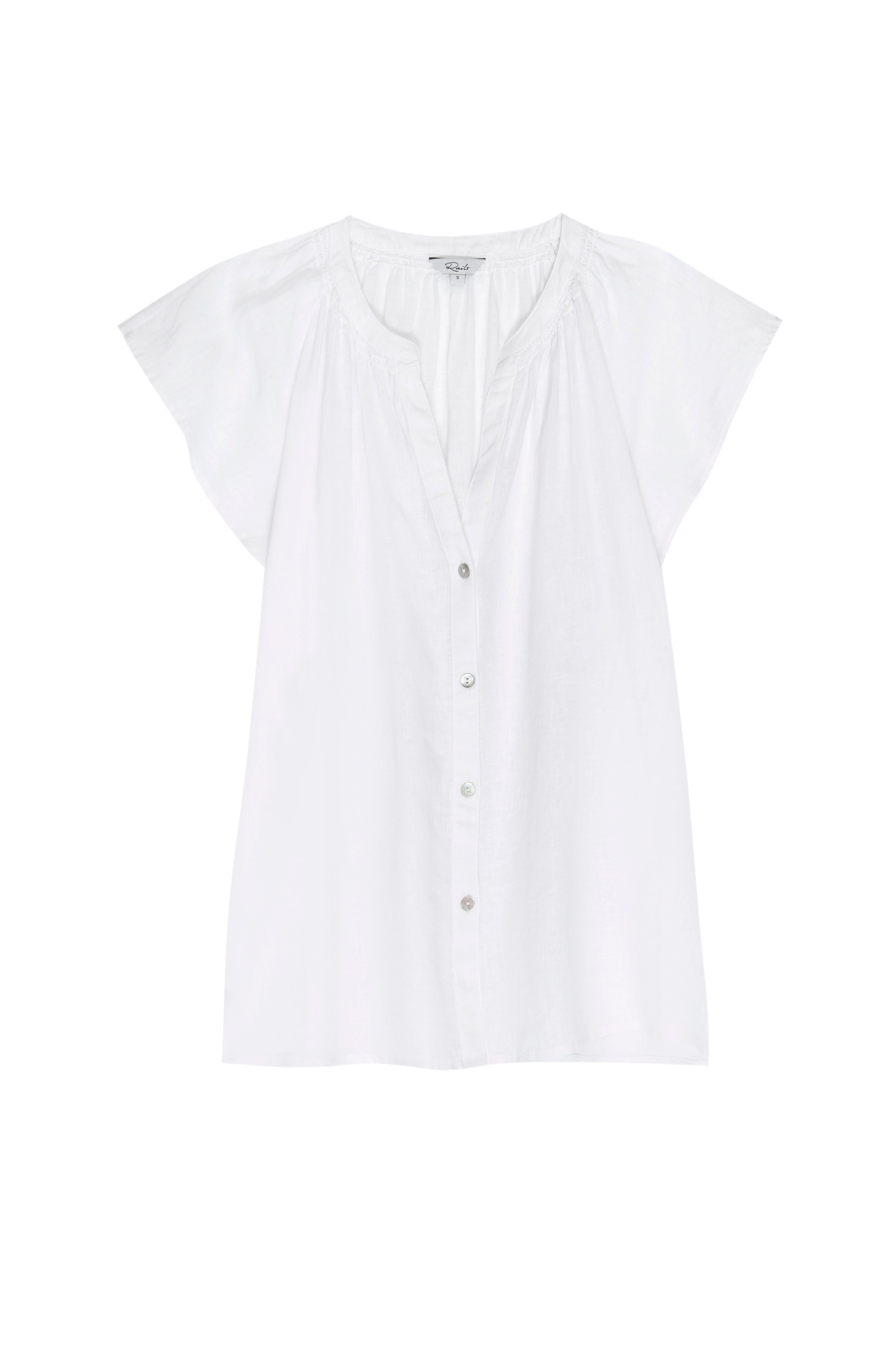 ALENA TOP - WHITE sold by Rails product image thumbnail 5
