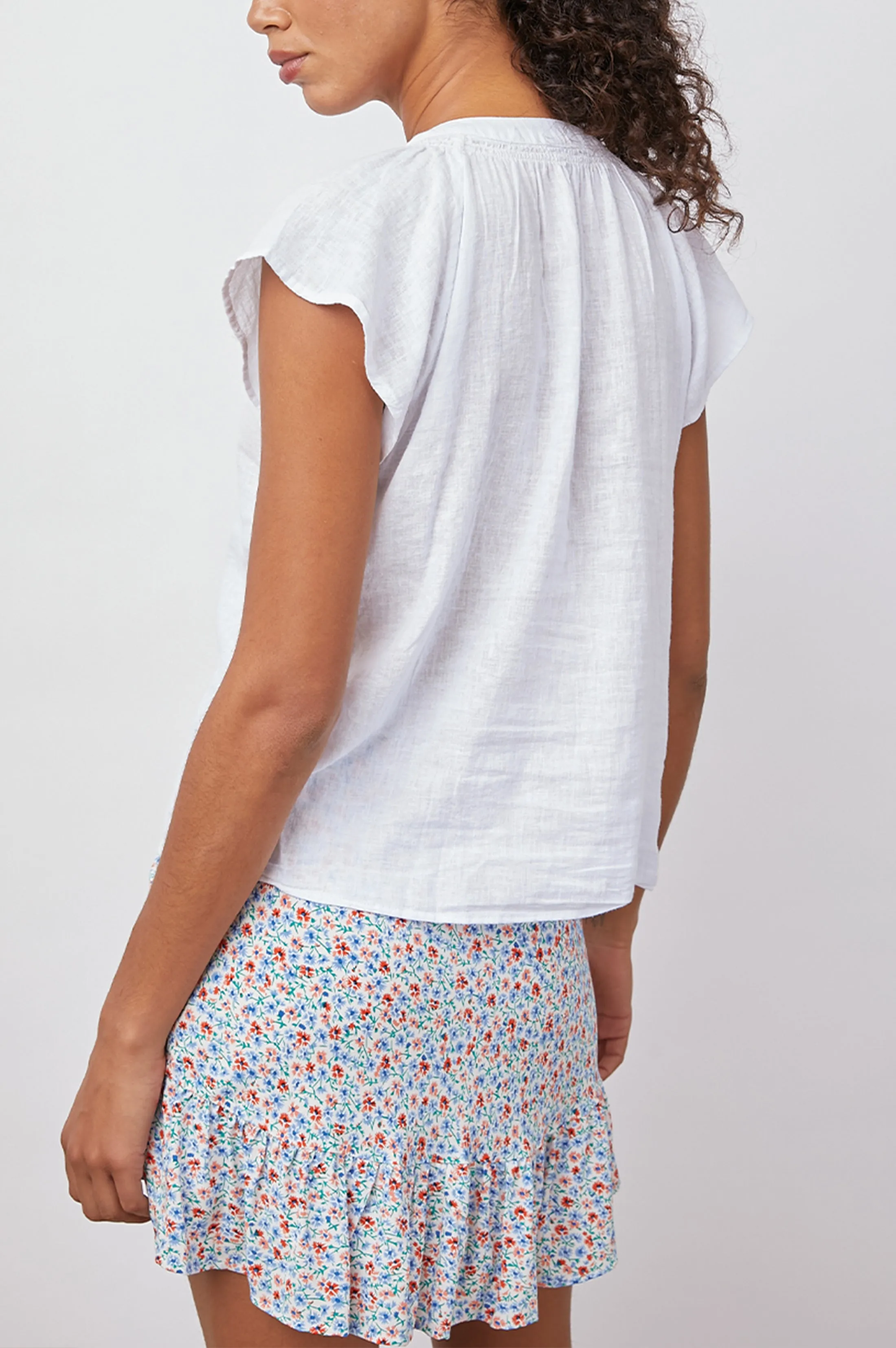 ALENA TOP - WHITE sold by Rails product image thumbnail 4