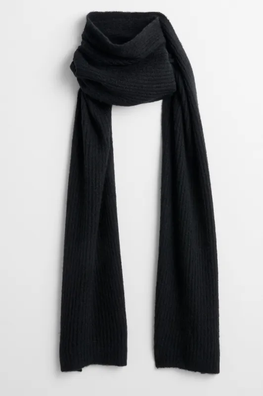 TELLURIDE SCARF - BLACK sold by Rails