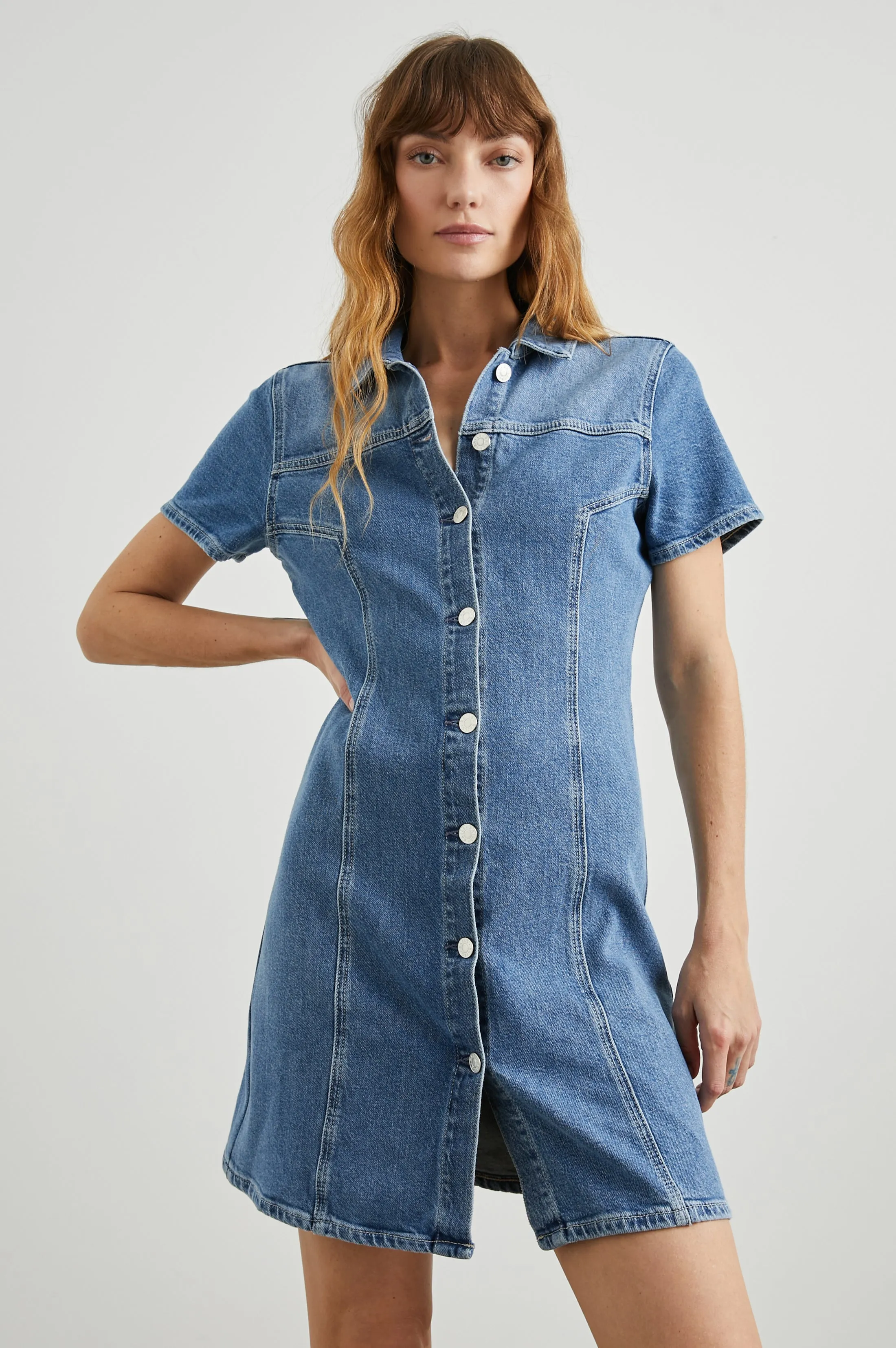PASADENA DRESS - CADET BLUE sold by Rails