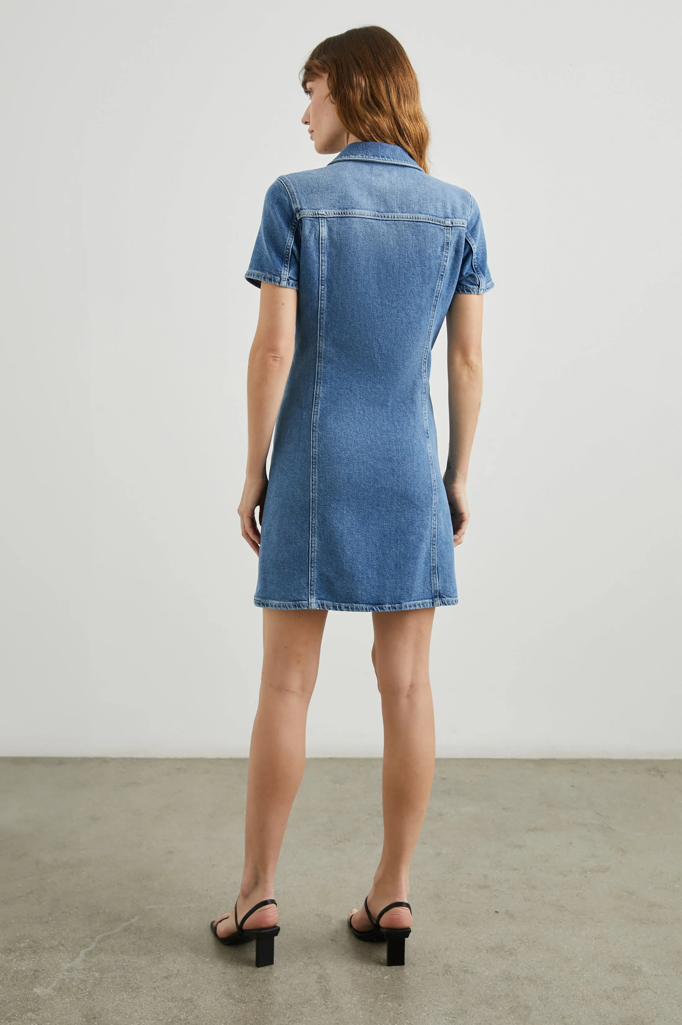 PASADENA DRESS - CADET BLUE sold by Rails product image thumbnail 5