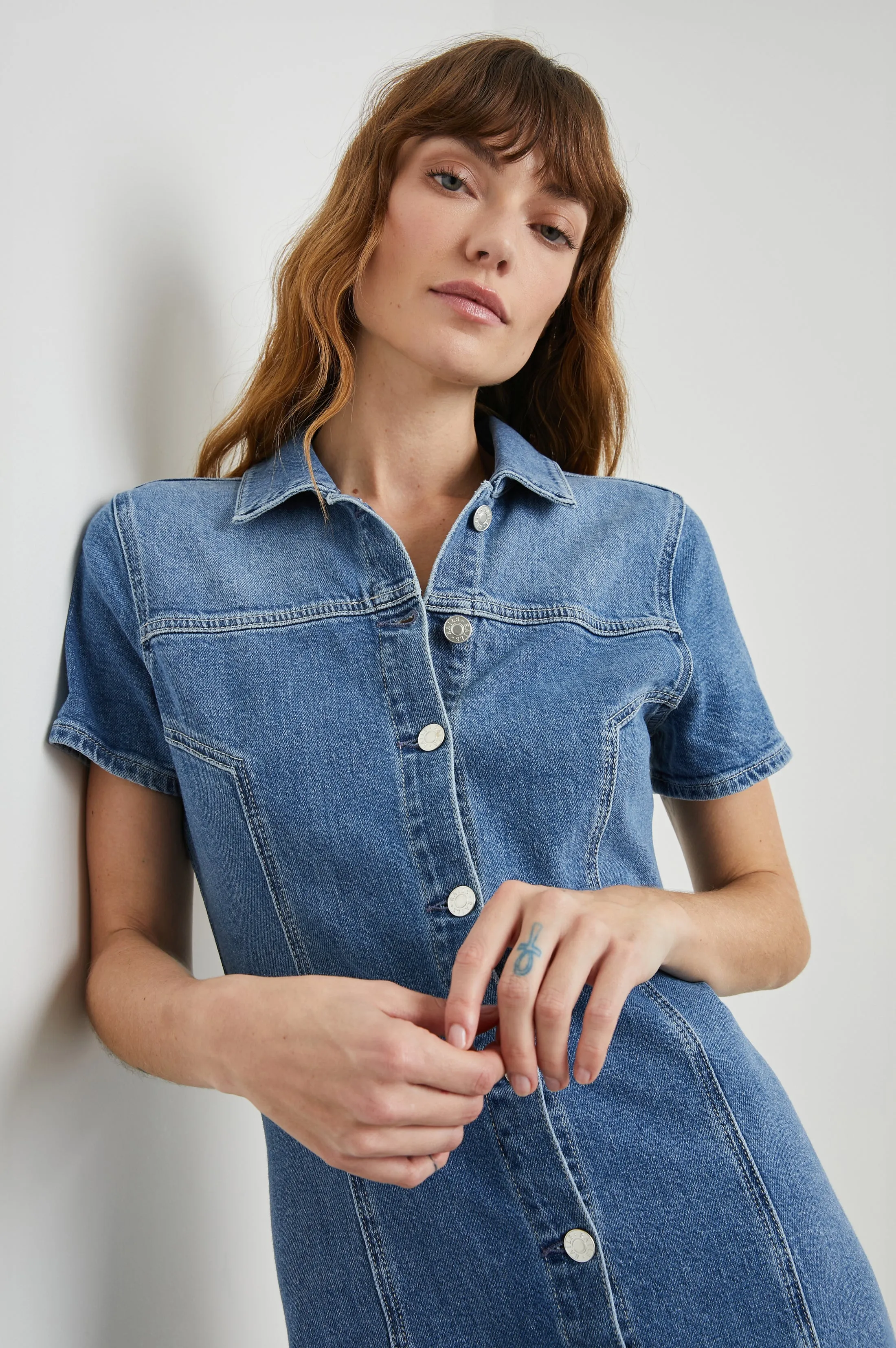 PASADENA DRESS - CADET BLUE sold by Rails product image thumbnail 3