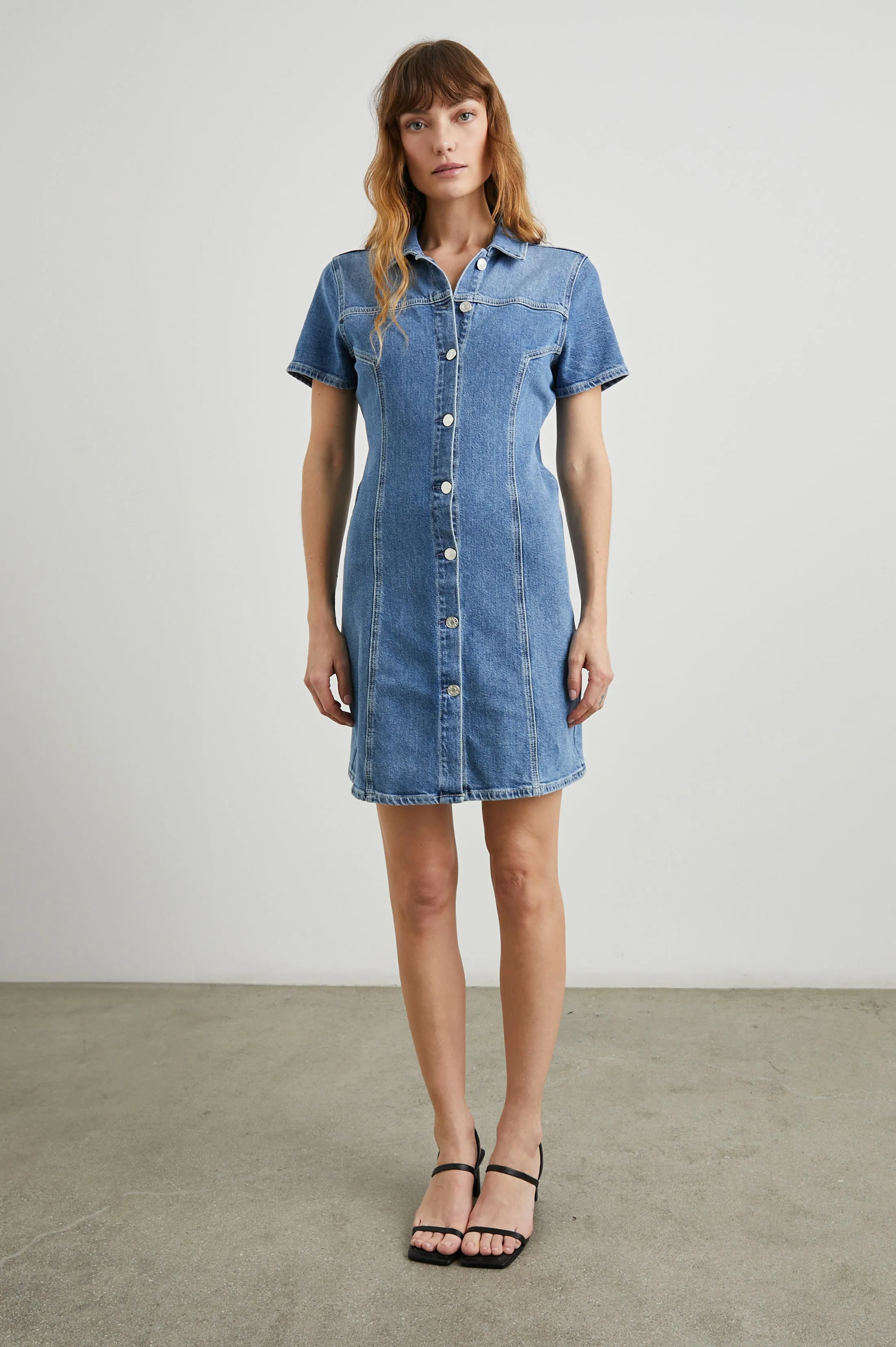 PASADENA DRESS - CADET BLUE sold by Rails product image thumbnail 4