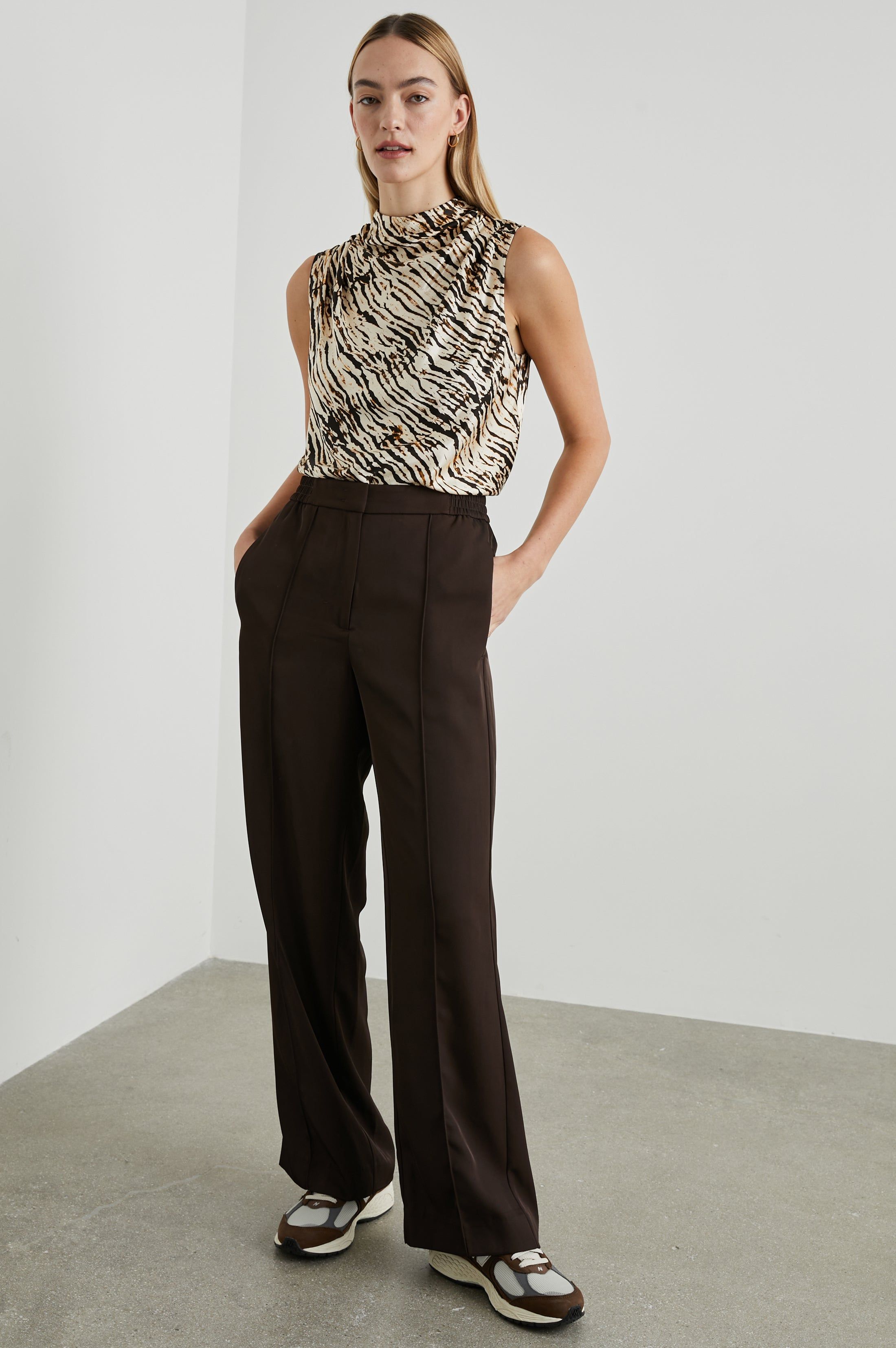 KALEEN TOP - NEUTRAL IKAT sold by Rails product image thumbnail 3