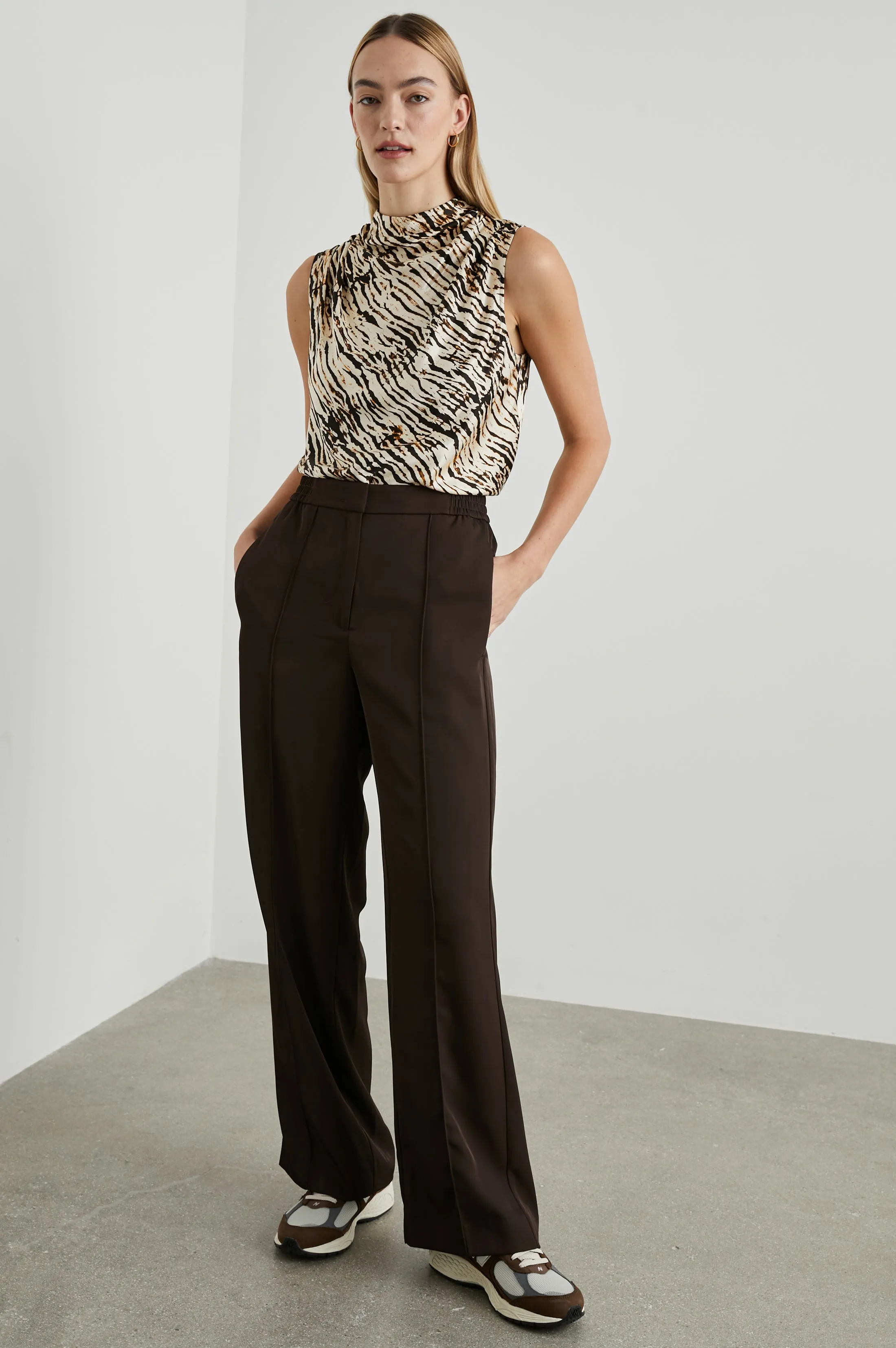 KALEEN TOP - NEUTRAL IKAT sold by Rails product image thumbnail 3