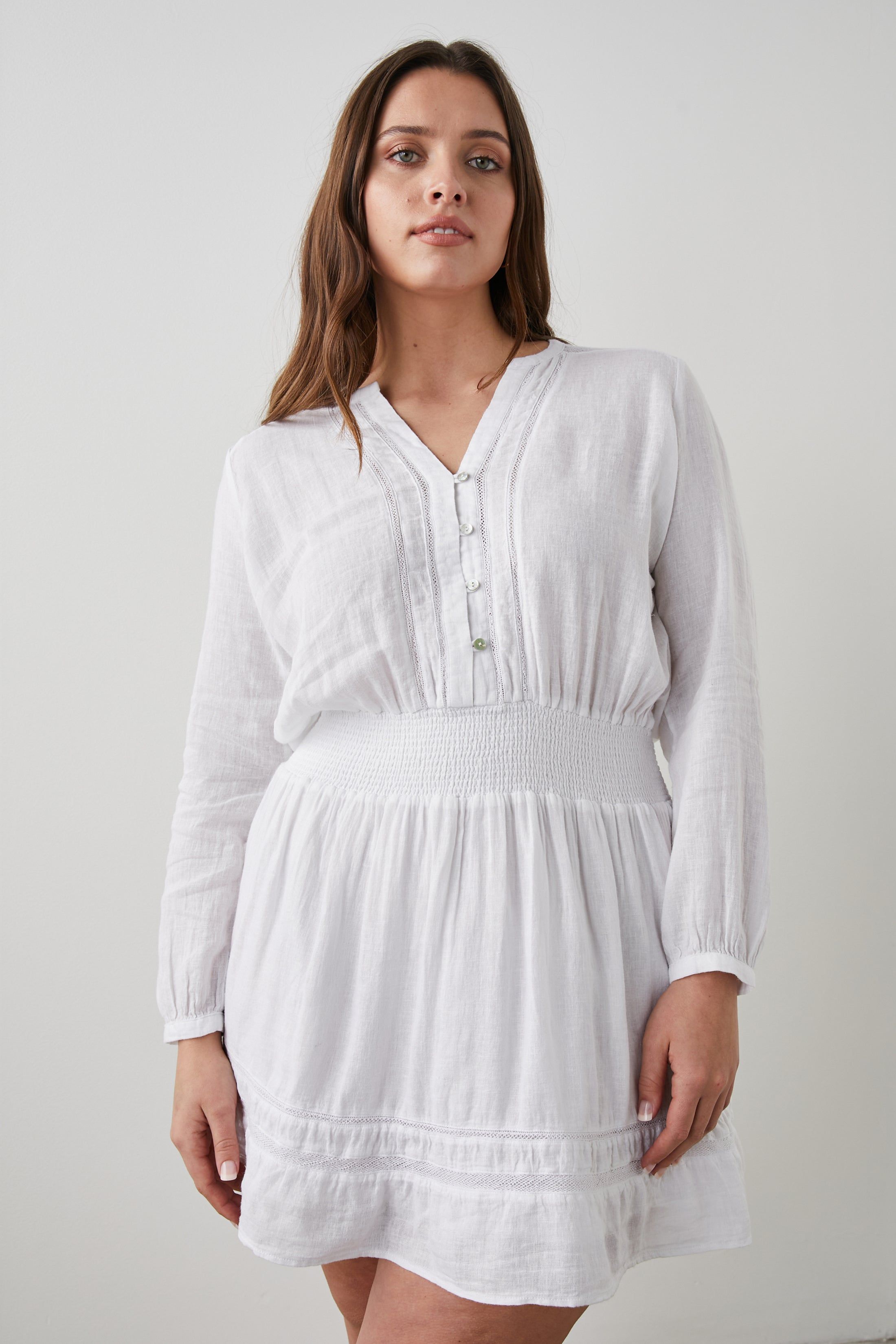 JASMINE DRESS - WHITE LACE DETAIL sold by Rails product image thumbnail 5