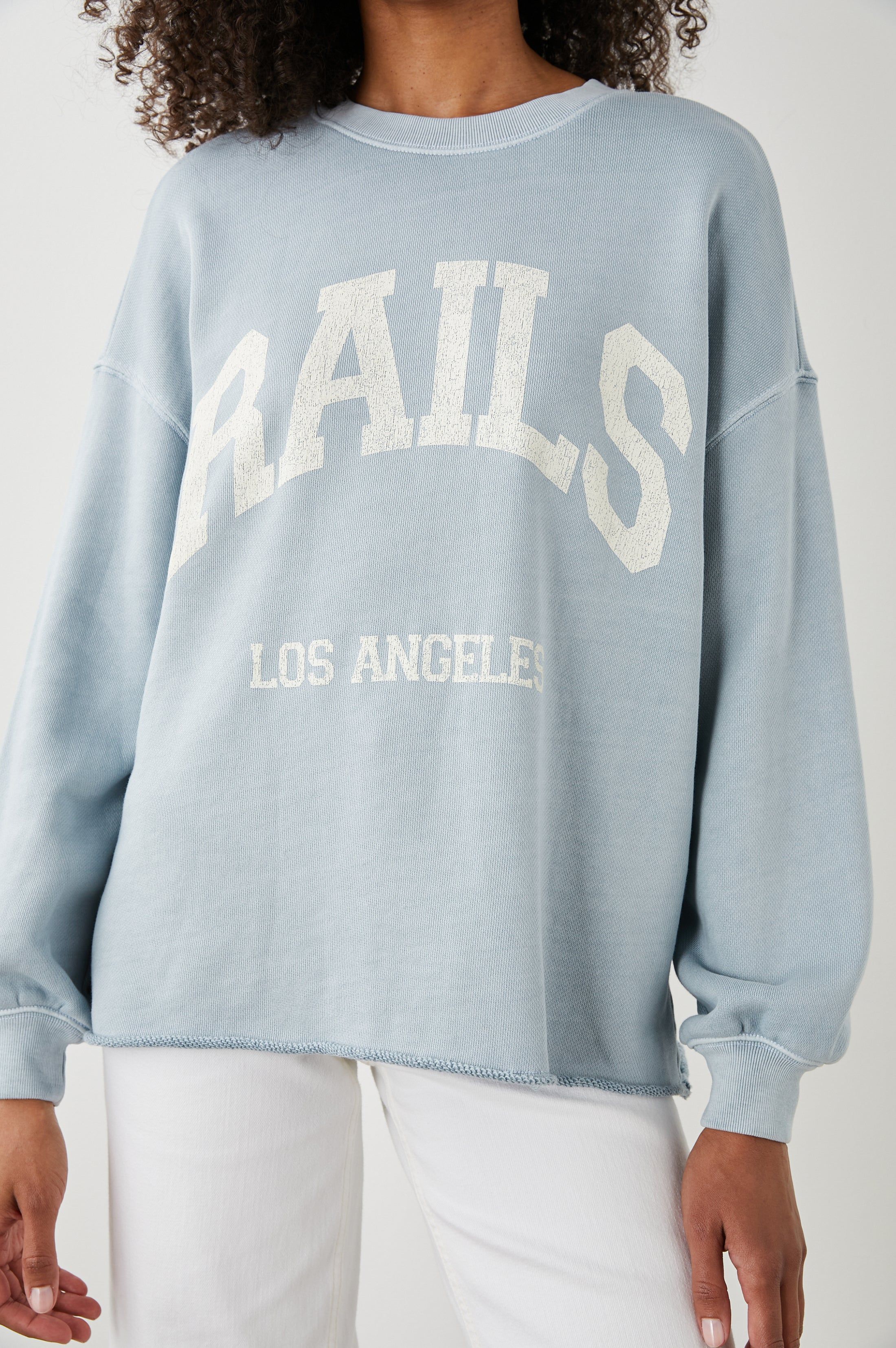 REEVES SWEATSHIRT - COLLEGIATE RAILS GREY sold by Rails product image thumbnail 2