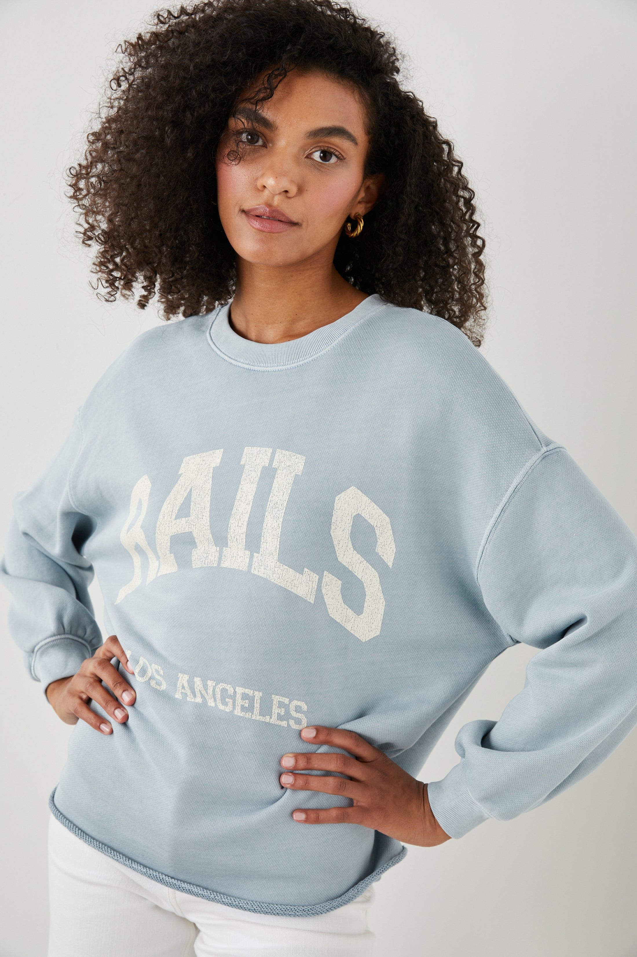 REEVES SWEATSHIRT - COLLEGIATE RAILS GREY sold by Rails product image thumbnail 3
