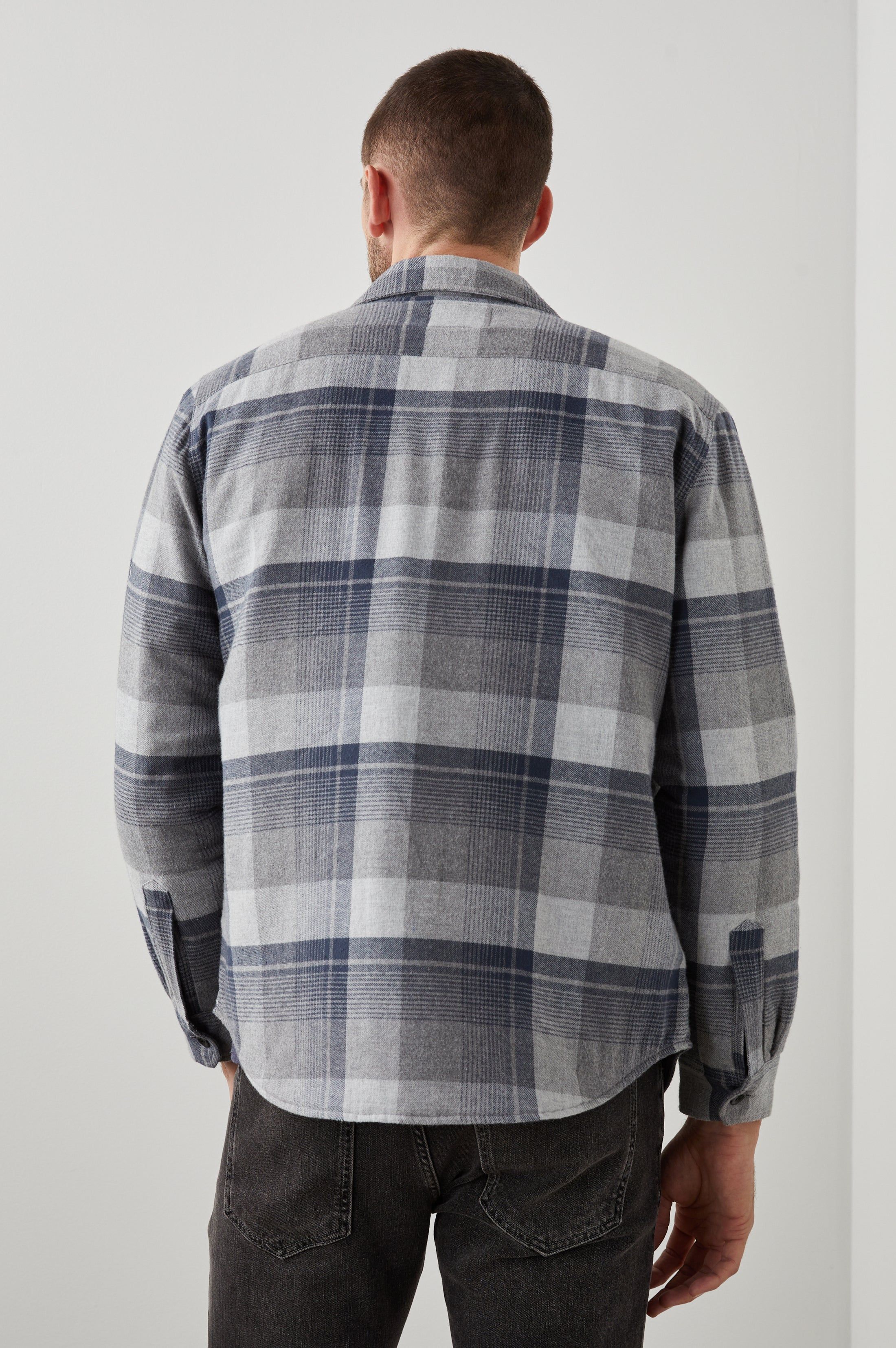 WORTHING JACKET - SLATE MIST HEATHER sold by Rails product image thumbnail 7