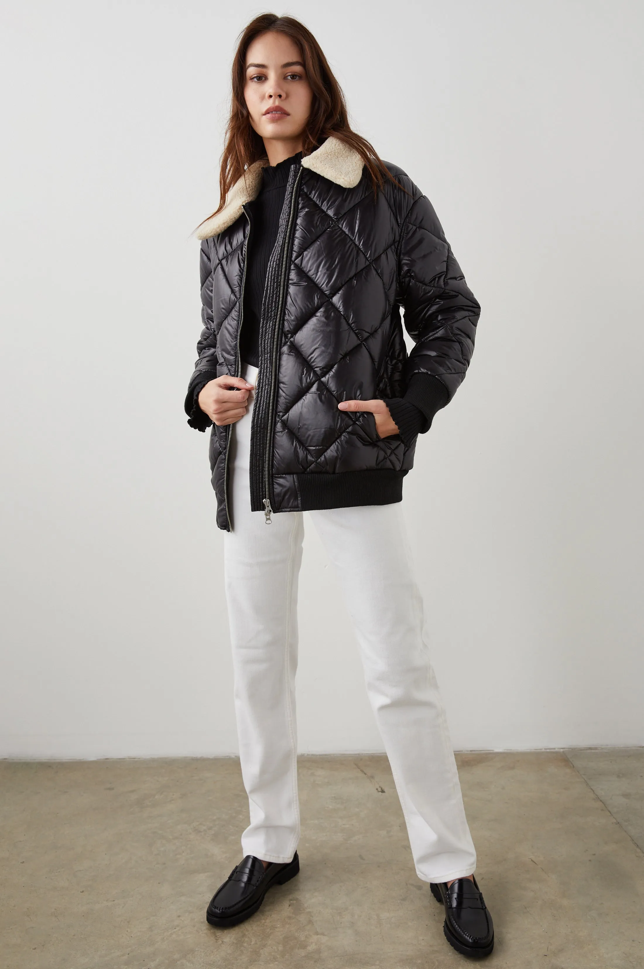 SHAY JACKET - BLACK sold by Rails product image thumbnail 3