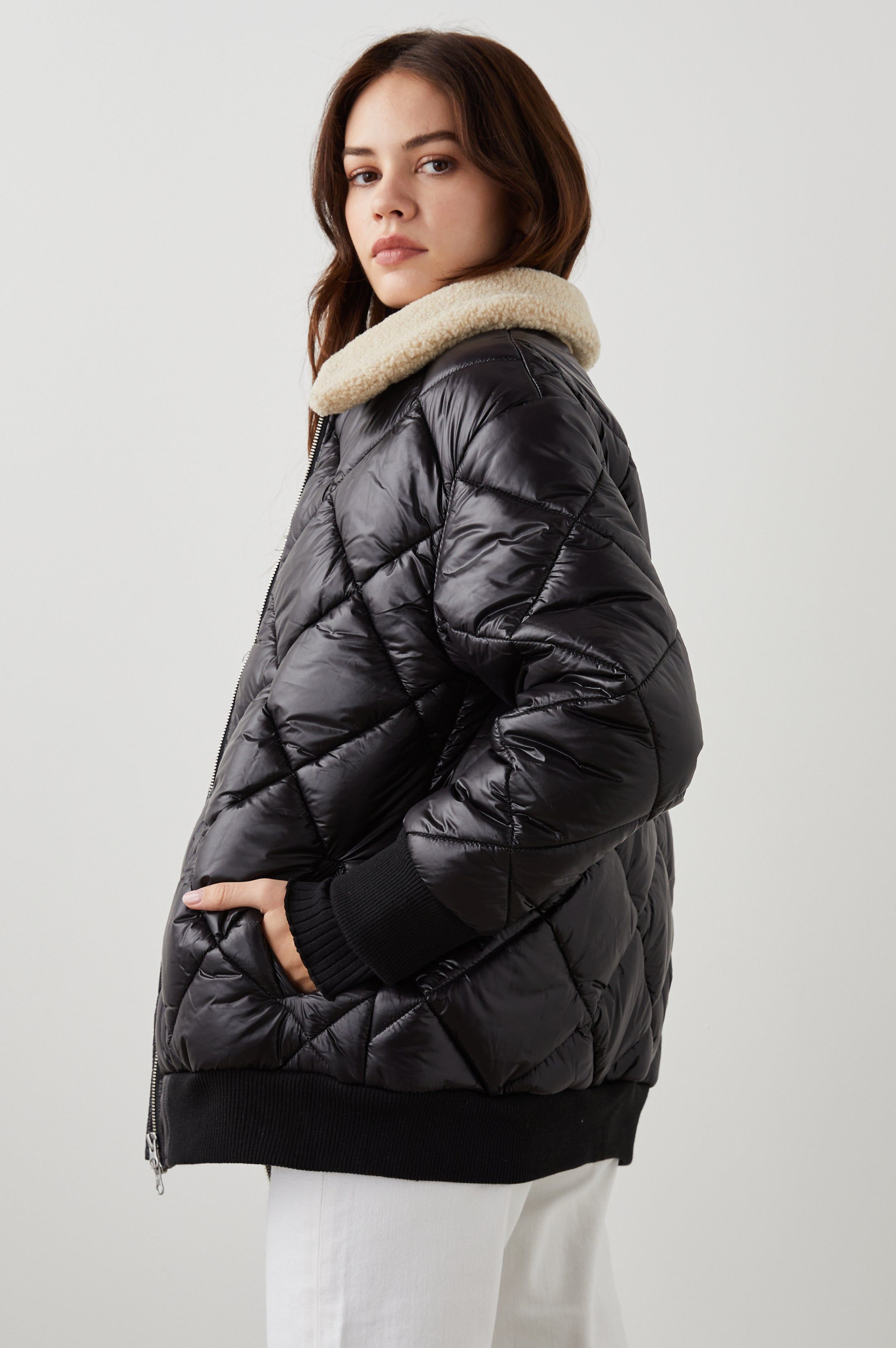 SHAY JACKET - BLACK sold by Rails product image thumbnail 4
