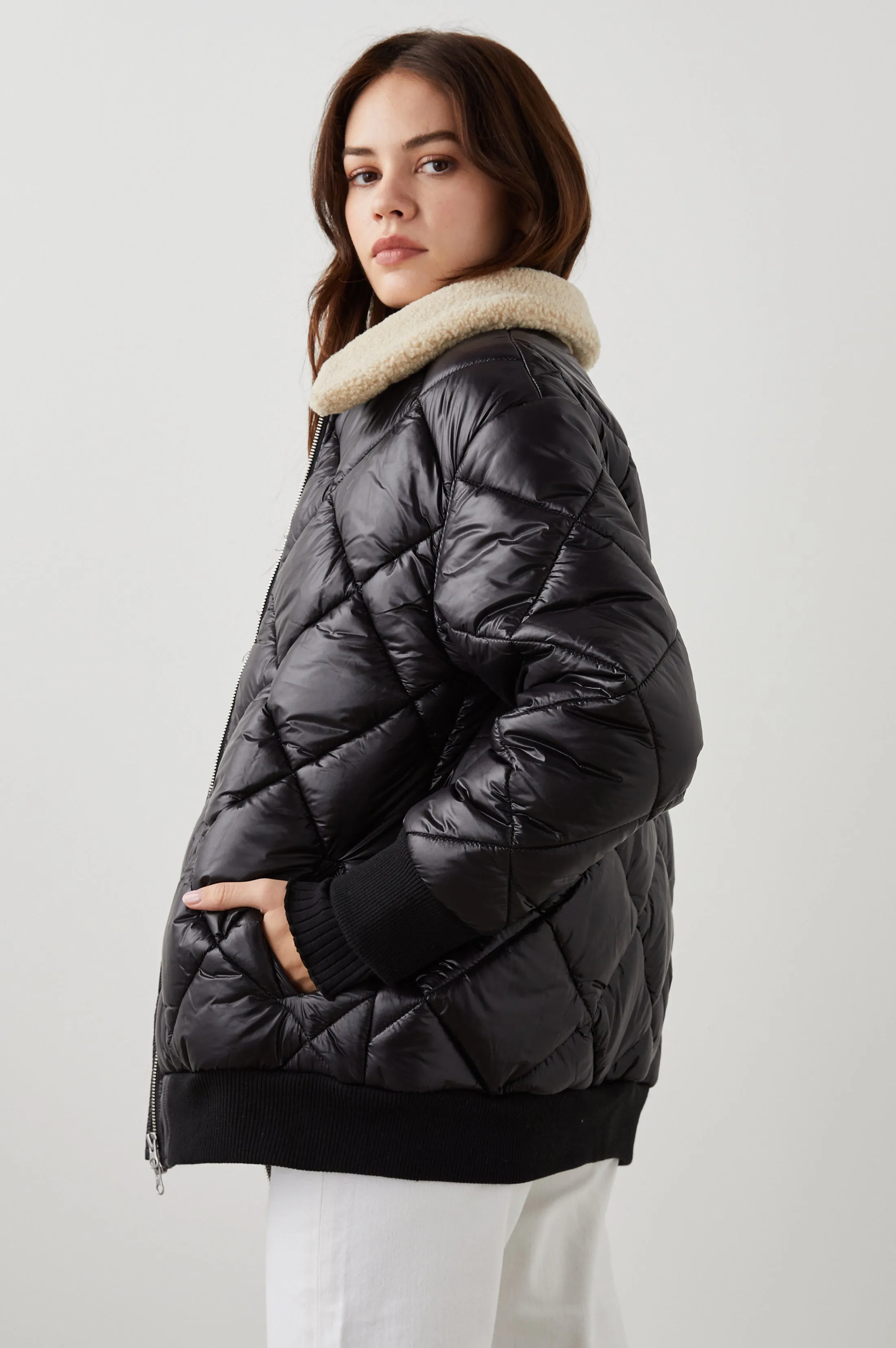 SHAY JACKET - BLACK sold by Rails product image thumbnail 4