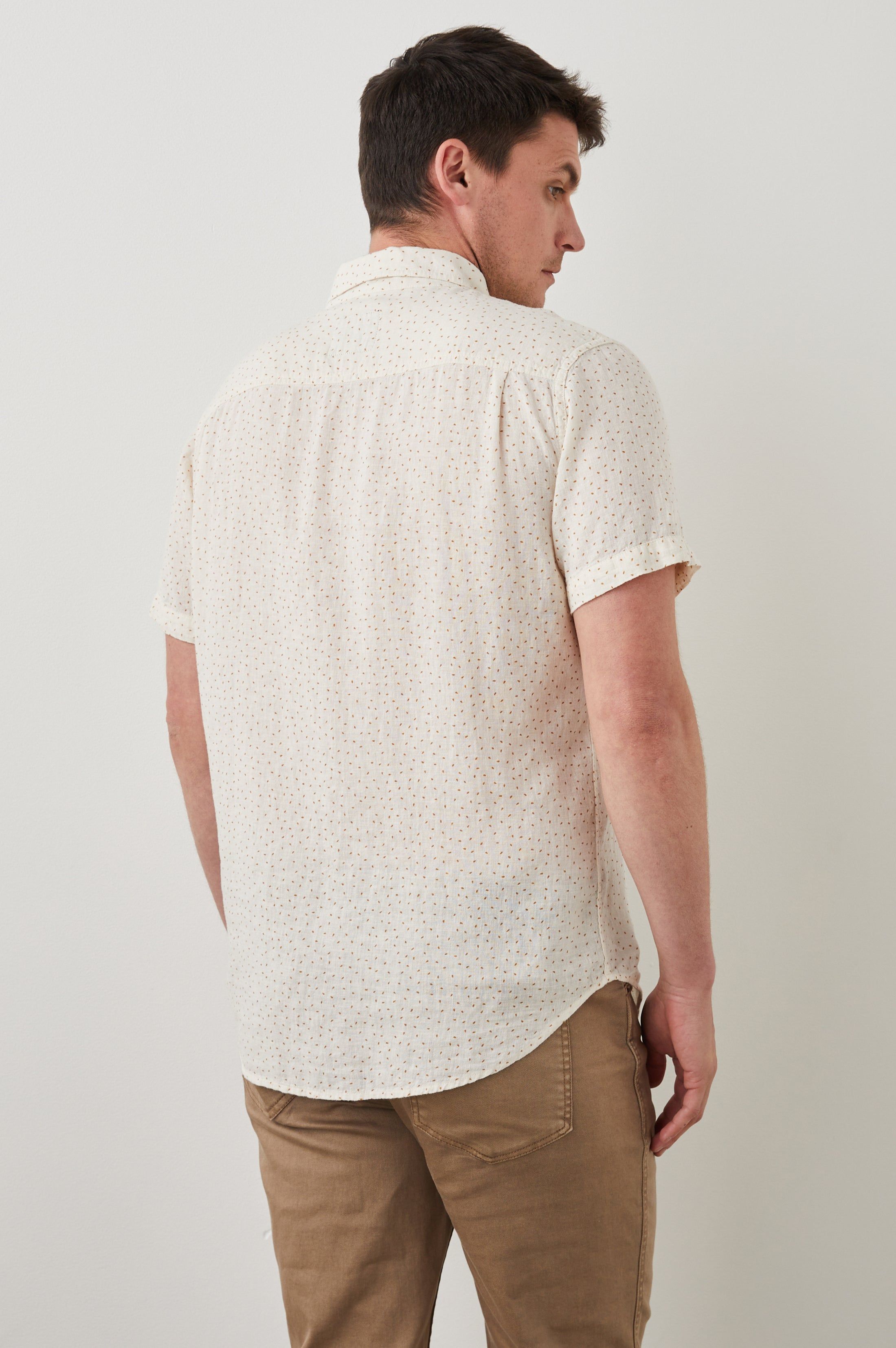CARSON SHIRT - SCATTERED SEED MUSTARD sold by Rails product image thumbnail 7