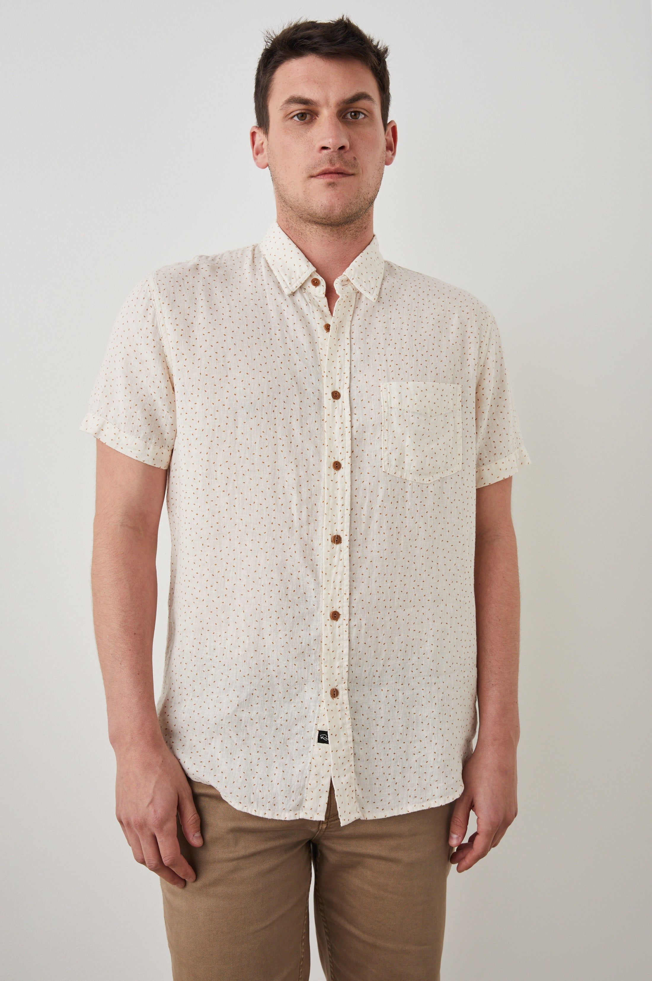 CARSON SHIRT - SCATTERED SEED MUSTARD sold by Rails product image thumbnail 2