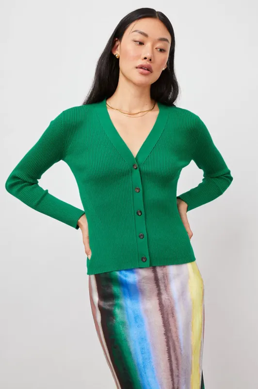 BEAU CARDIGAN - KELLY GREEN sold by Rails