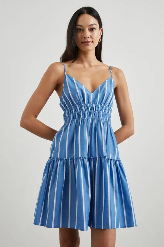 CARMEN DRESS - BOIRO STRIPE sold by Rails