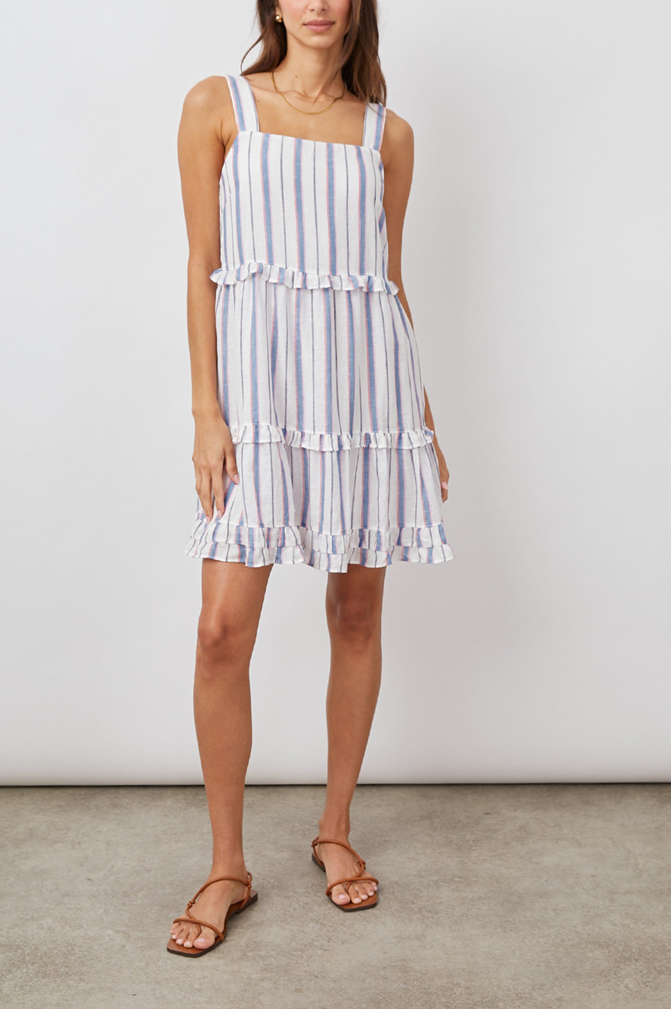 SANDY DRESS - TAHITI STRIPE sold by Rails