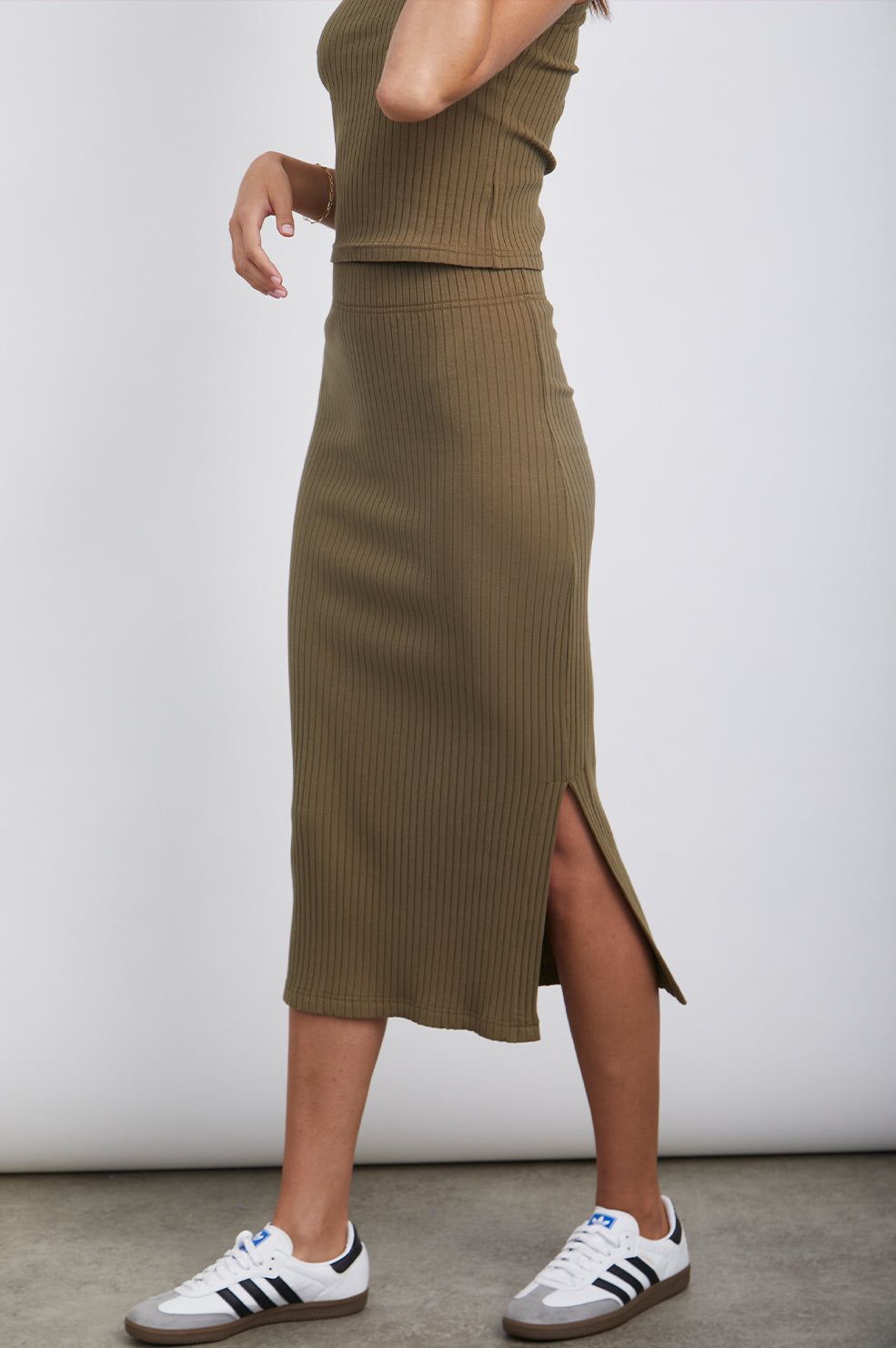 ANGIE SKIRT - OLIVE sold by Rails product image thumbnail 2