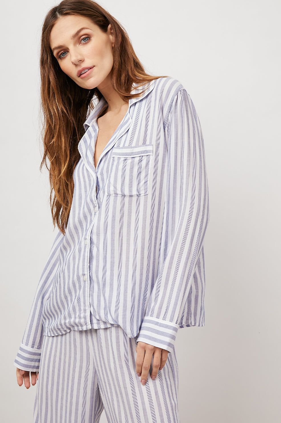 CLARA PAJAMA SET - BERMUDA STRIPE sold by Rails product image thumbnail 4