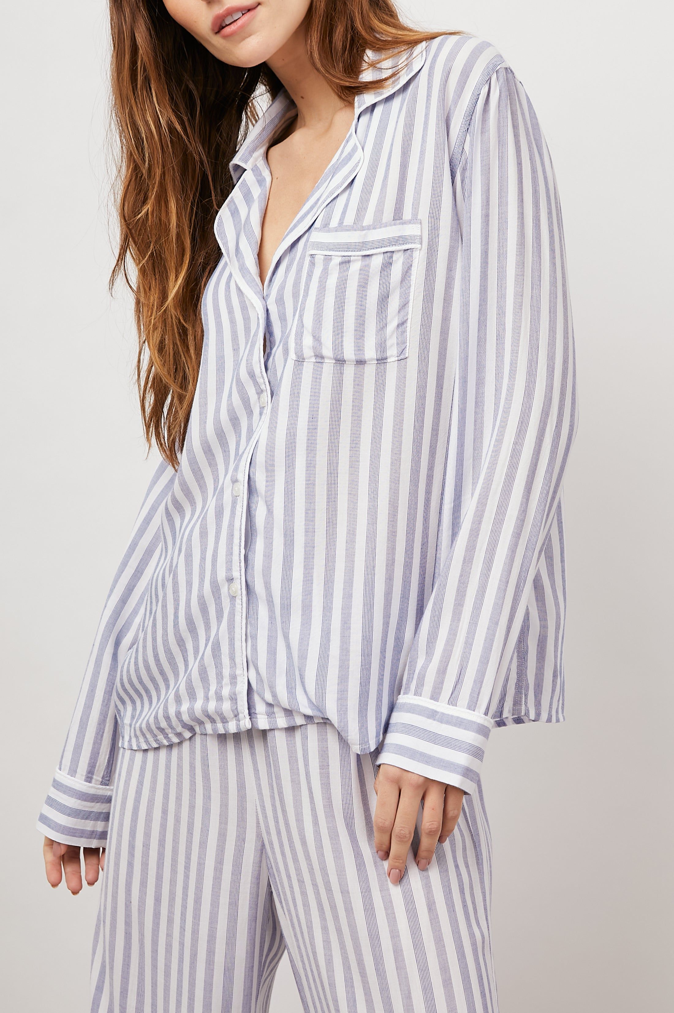 CLARA PAJAMA SET - BERMUDA STRIPE sold by Rails product image thumbnail 3