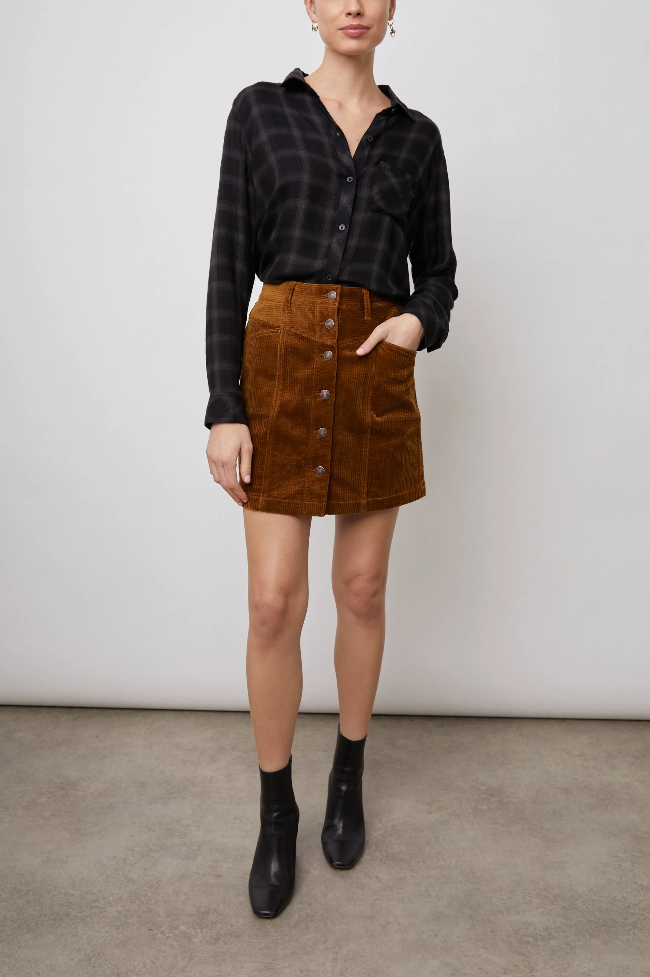 HUNTER SHIRT - ONYX SLATE sold by Rails product image thumbnail 3