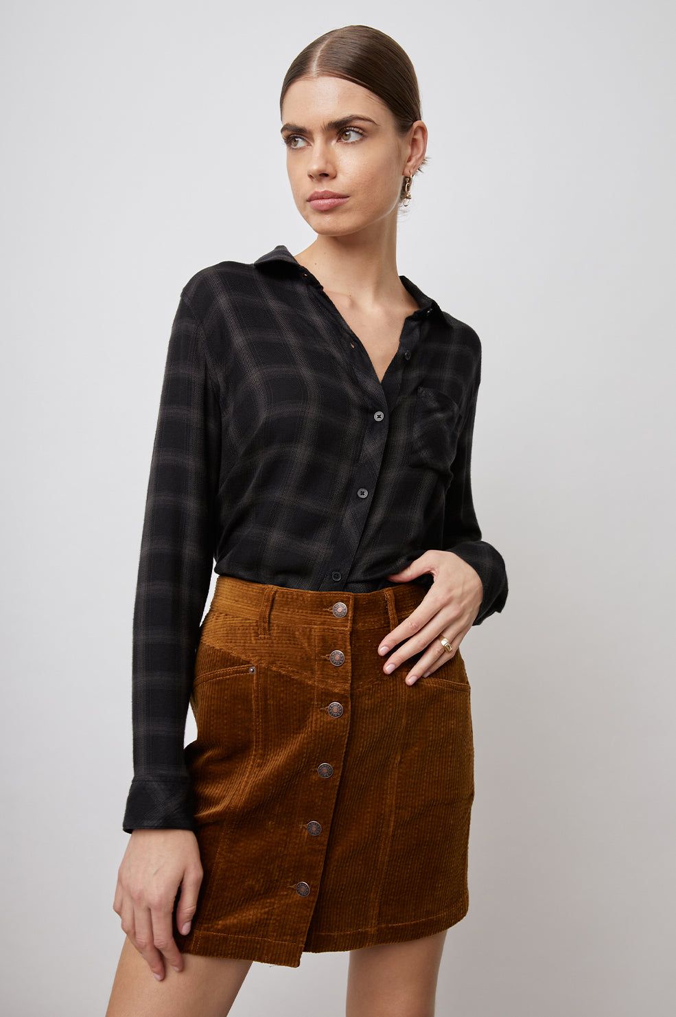 HUNTER SHIRT - ONYX SLATE sold by Rails product image thumbnail 4