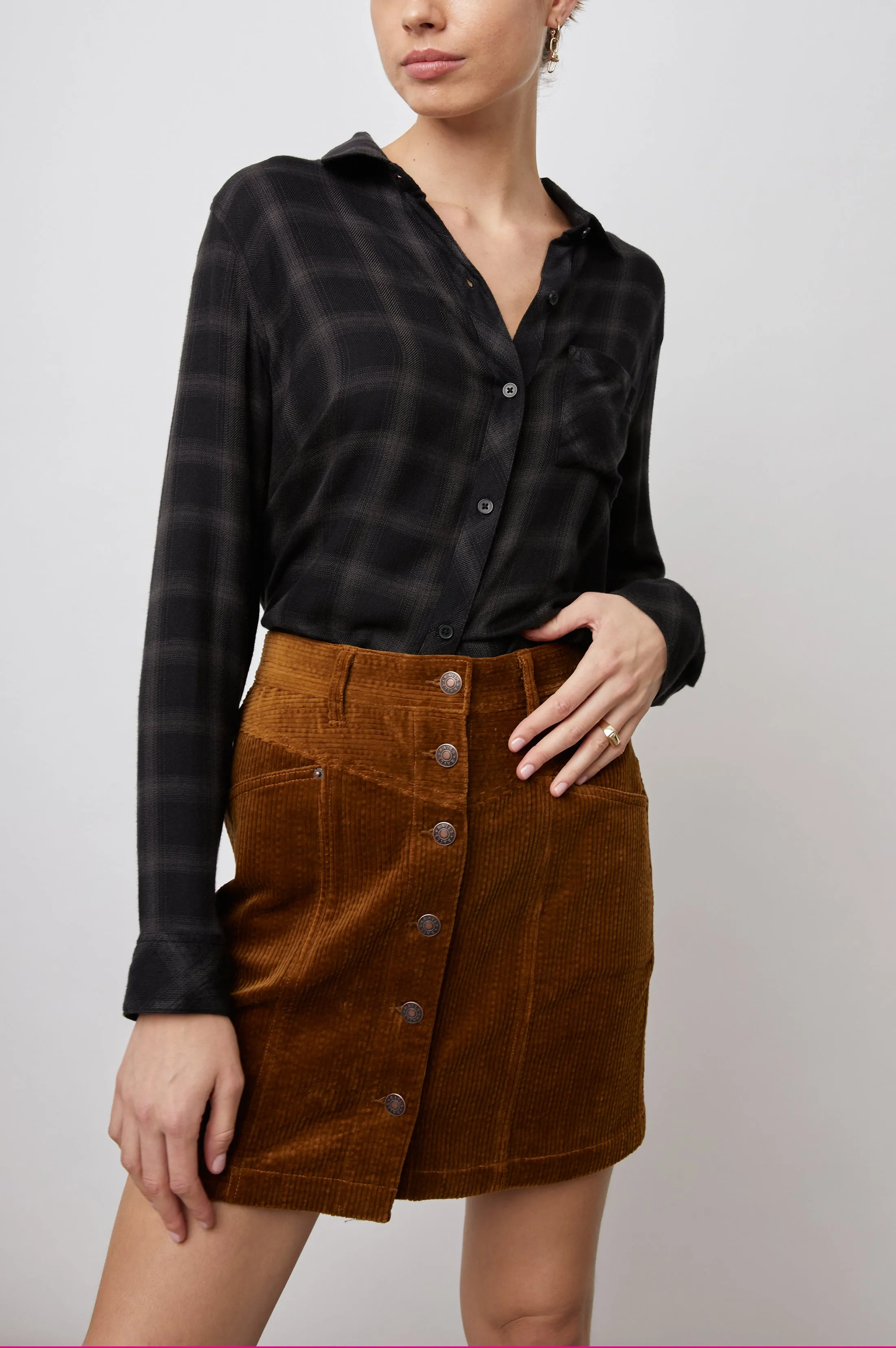 HUNTER SHIRT - ONYX SLATE sold by Rails product image thumbnail 4