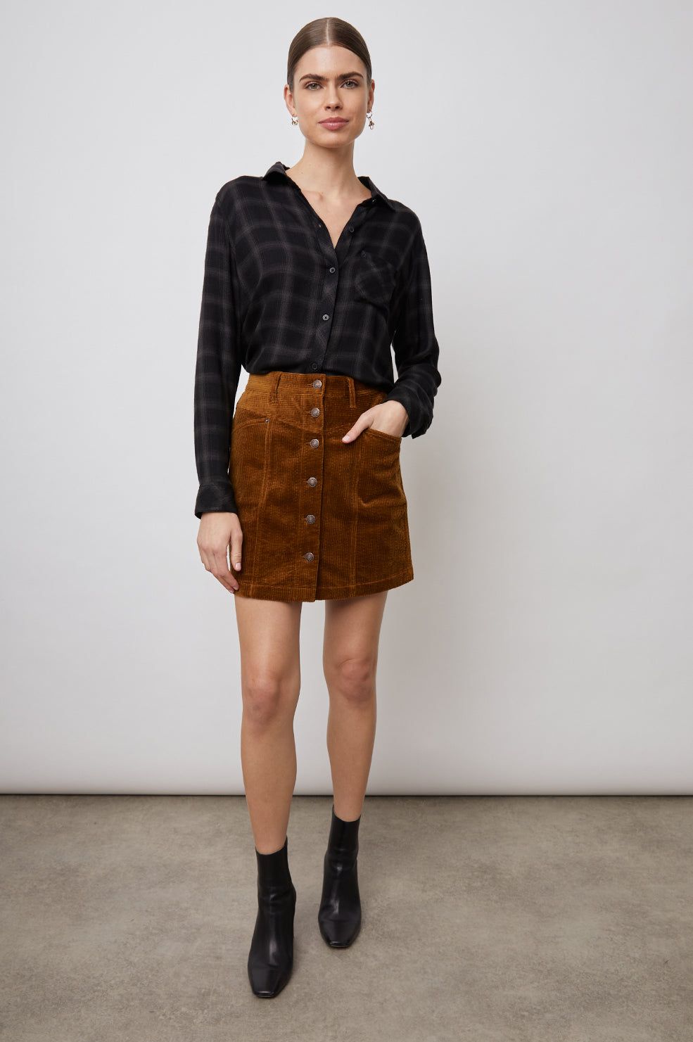 HUNTER SHIRT - ONYX SLATE sold by Rails product image thumbnail 3