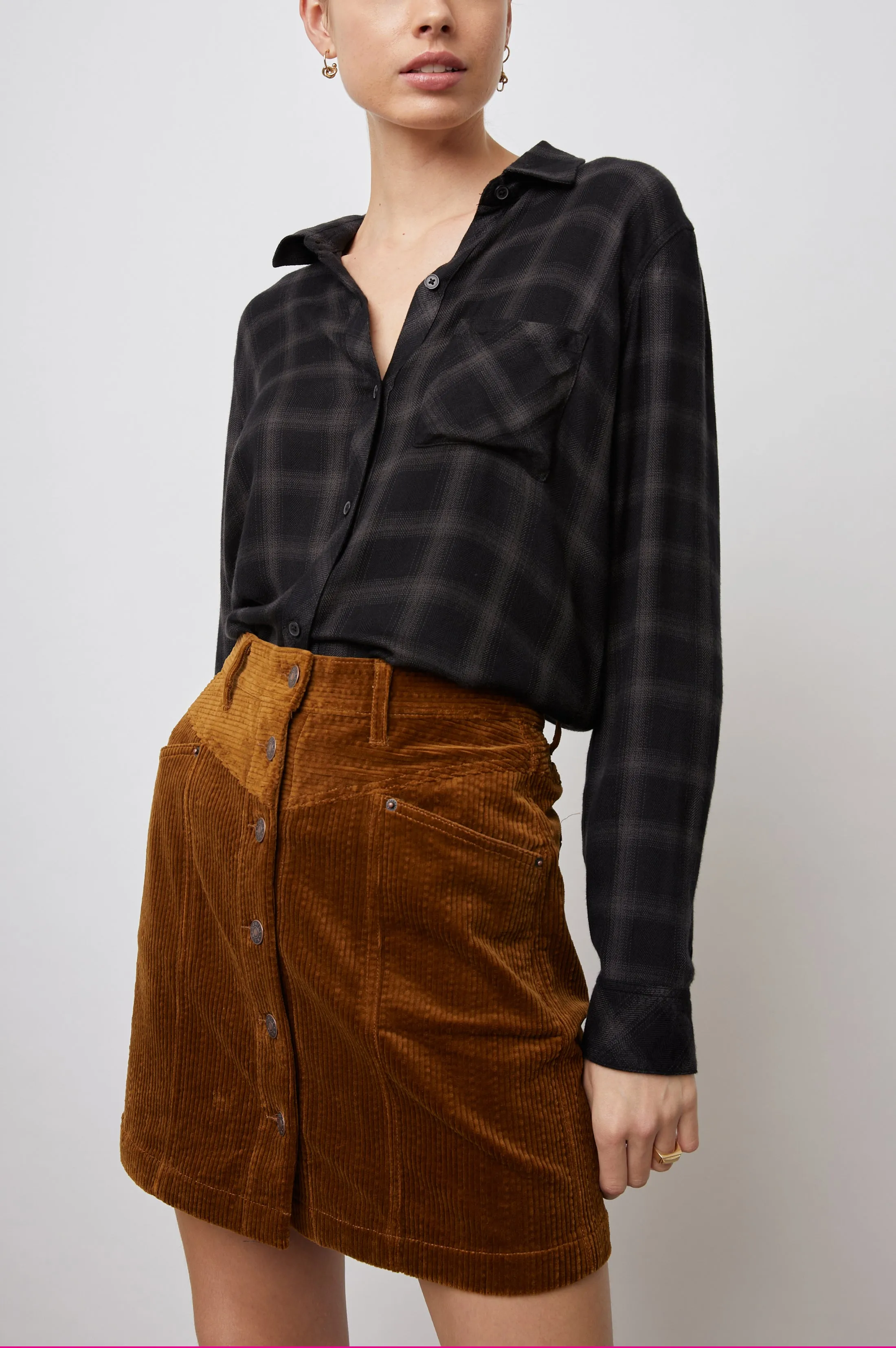 HUNTER SHIRT - ONYX SLATE sold by Rails