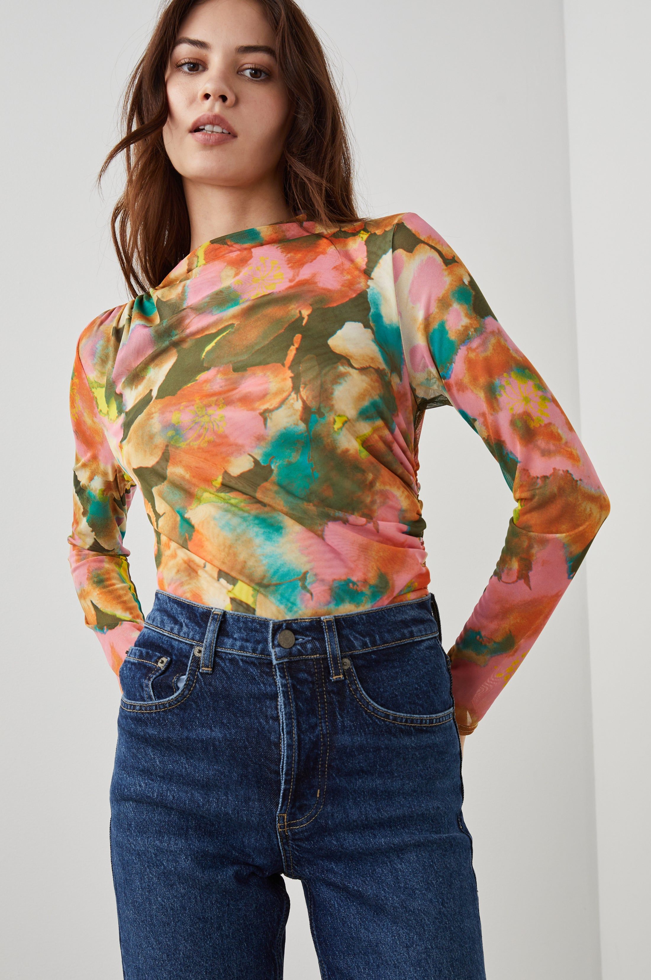 JOELLE TOP - TERRA FLORAL sold by Rails