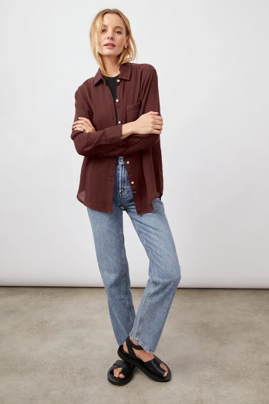 ELLIS SHIRT - RUSSET sold by Rails