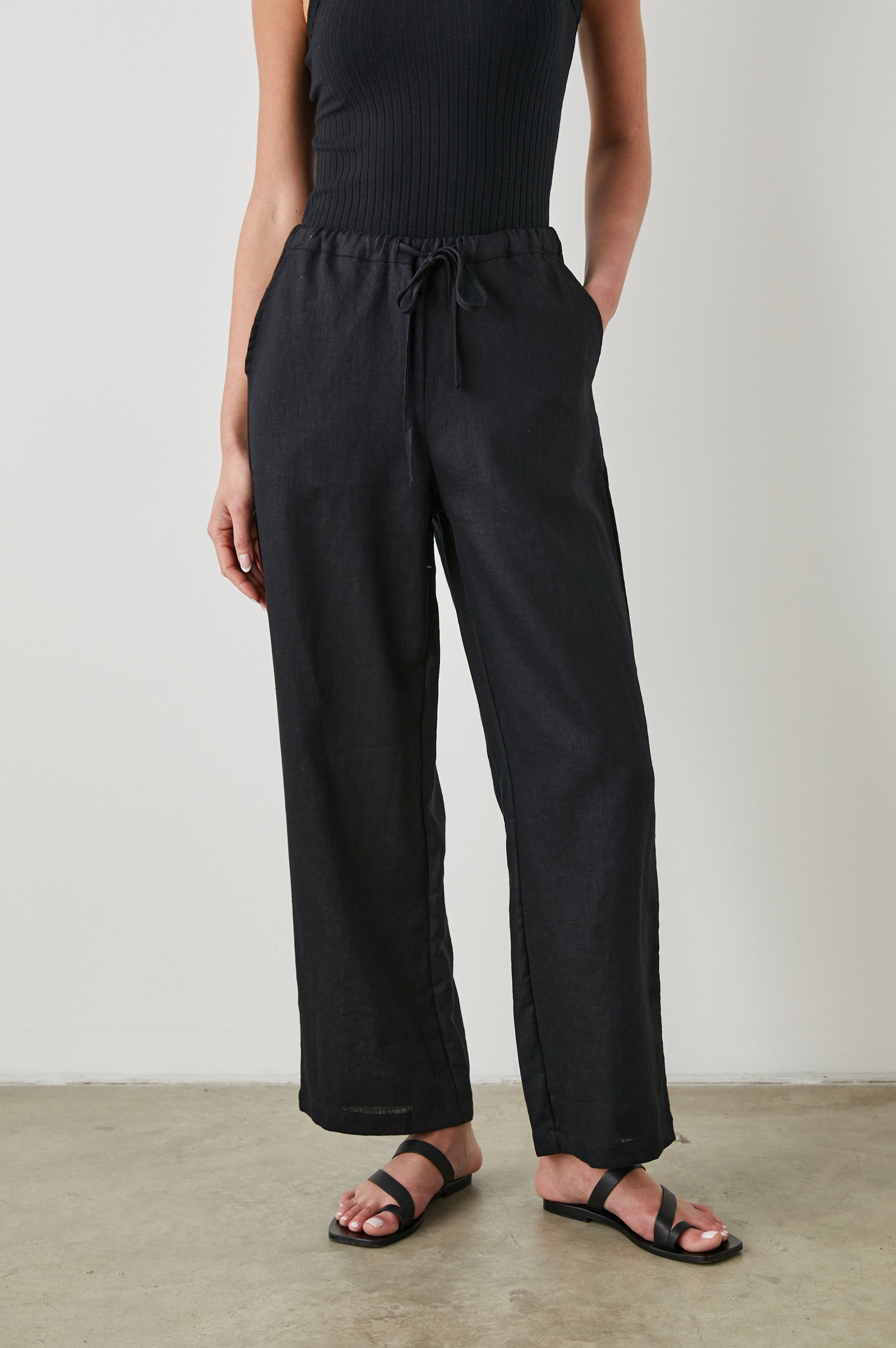 EMMIE PANT - BLACK sold by Rails