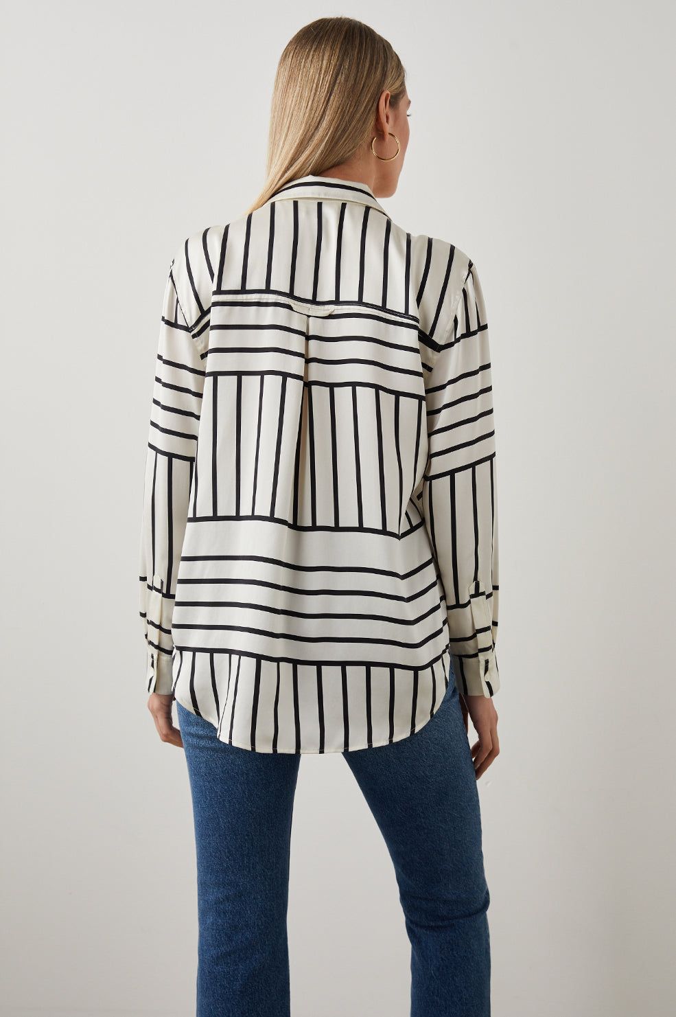 MARA SHIRT - PATCHWORK STRIPE sold by Rails product image thumbnail 5